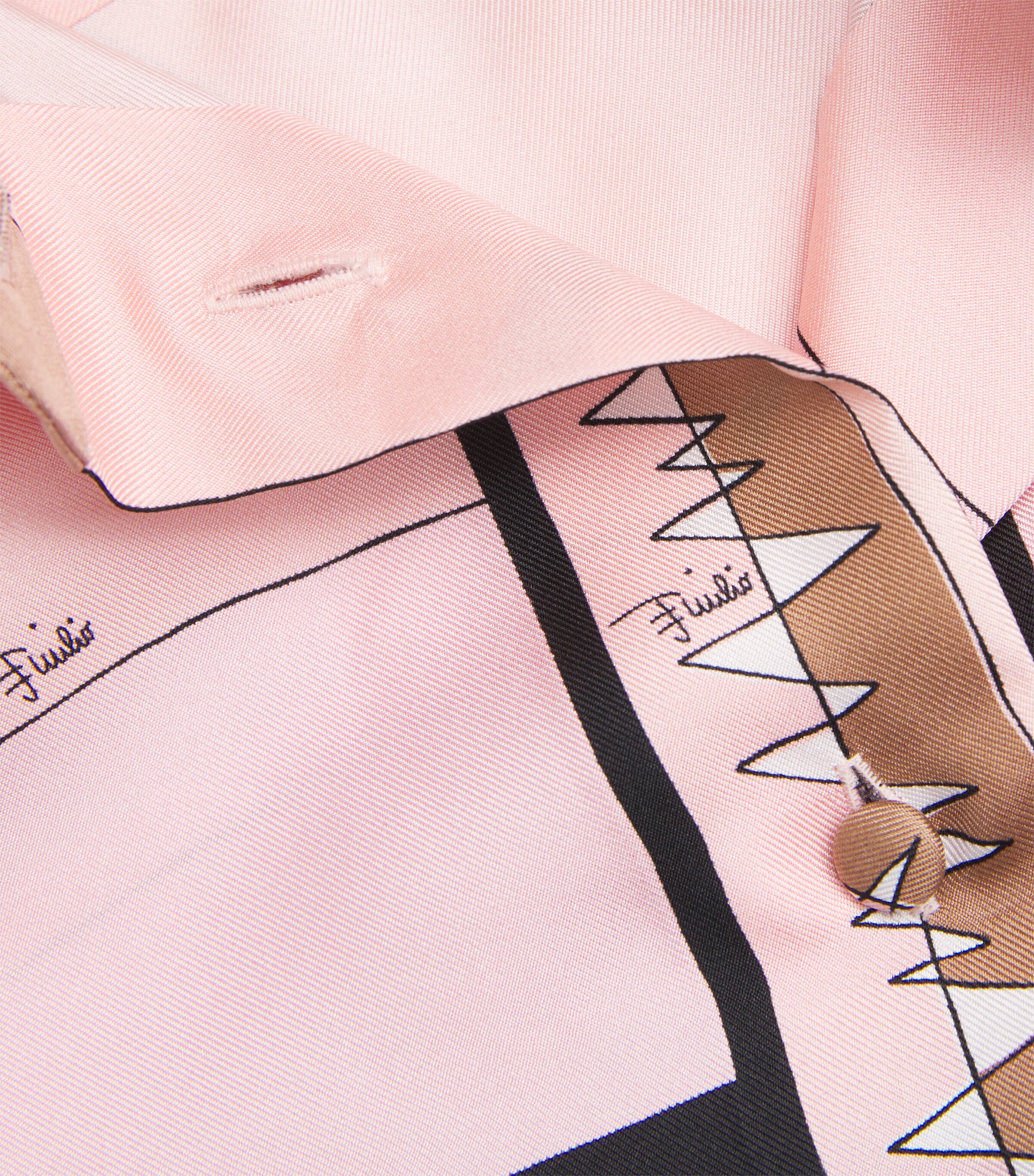 Silk Printed Shirt 035 NUDE Image 5