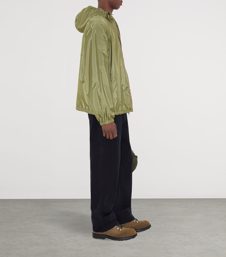 Check-Trim Hooded Jacket WREATH Image 3