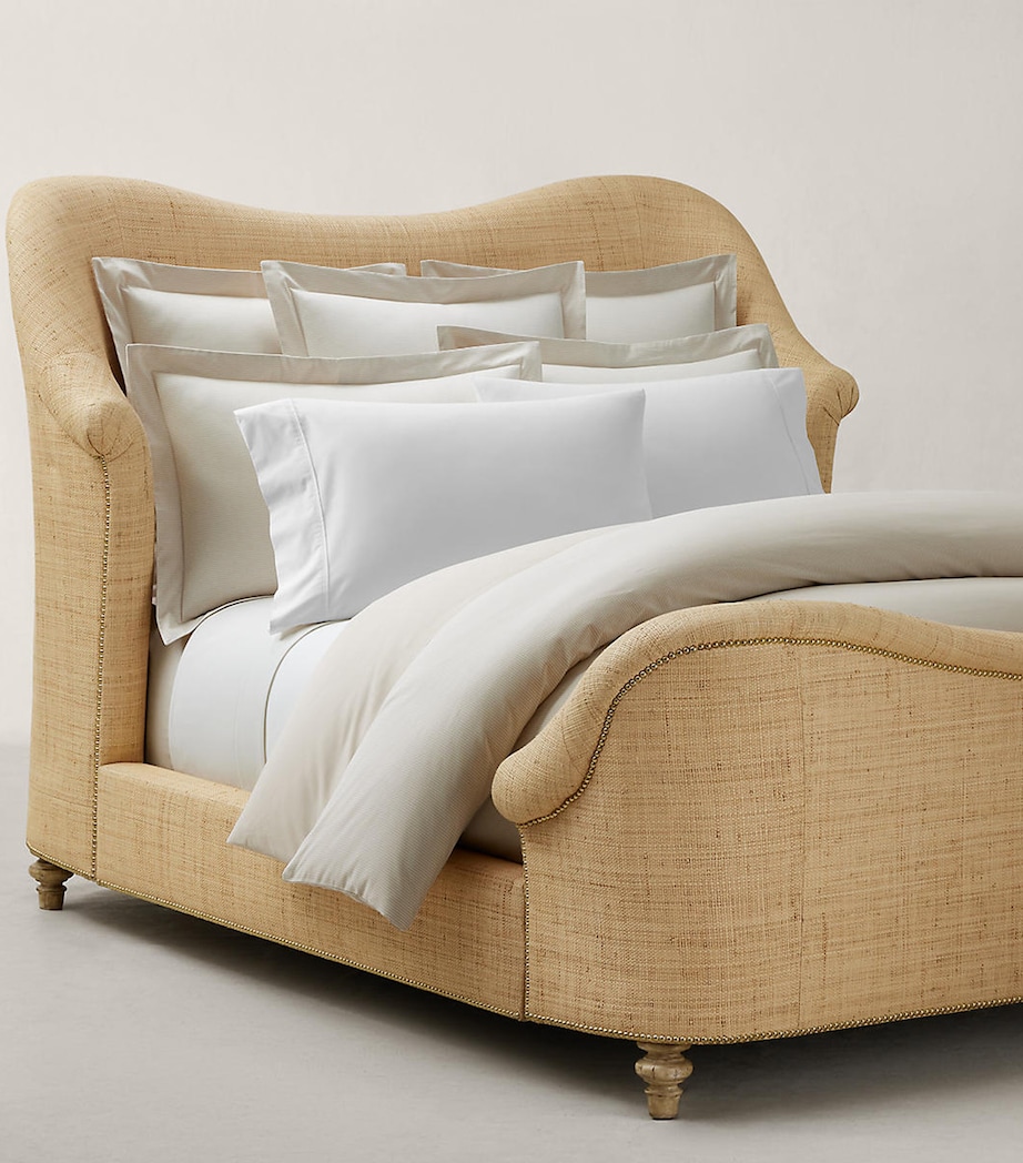 Ralph Lauren Home Oxford Single Fitted Sheet (90cm x 200cm) Linen Image 4