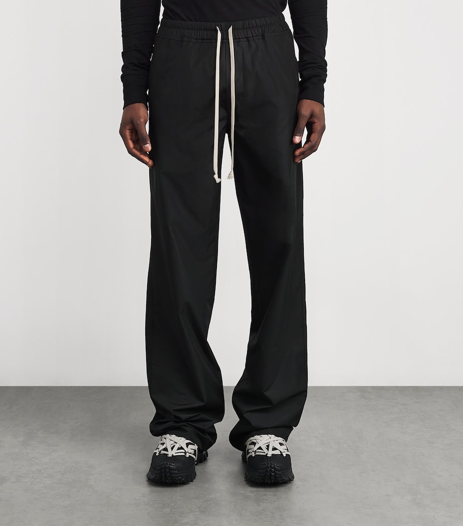 x Moncler Drawstring Straight Trousers 999 - BLACK Image 3