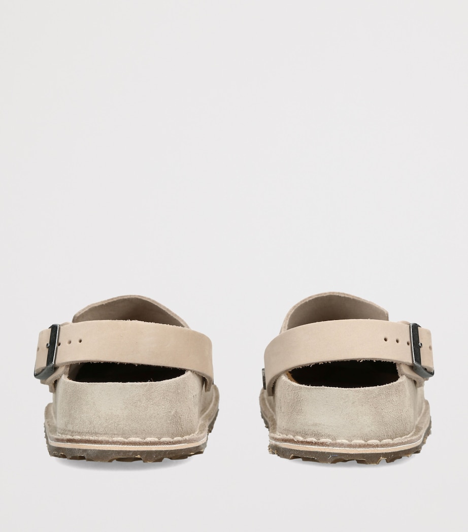Birkenstock Suede Lutry Clogs (Regular Fit) White Image 2
