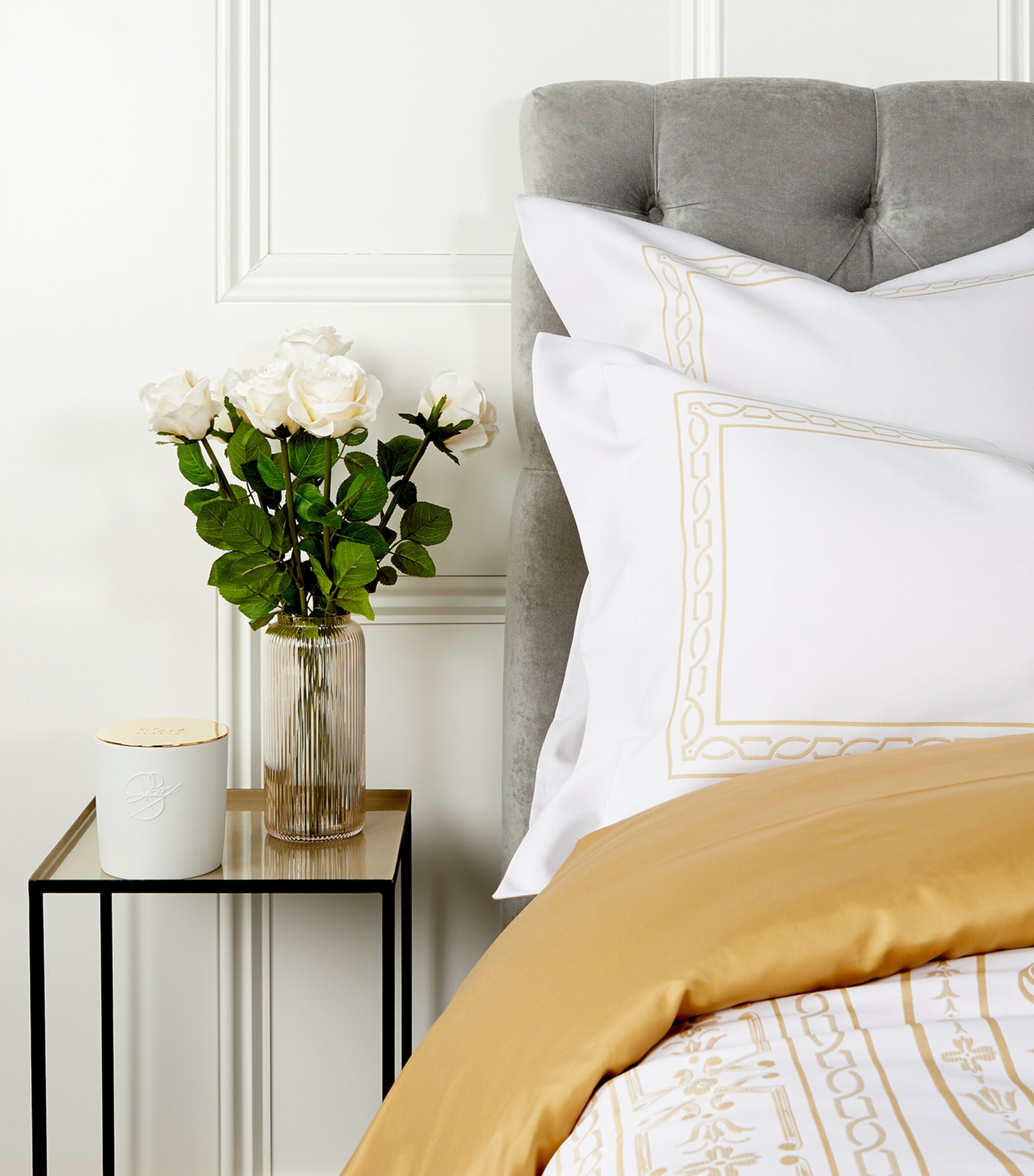 Celso De Lemos Versailles Oxford Pillowcase (50cm x 75cm) Miel Image 6