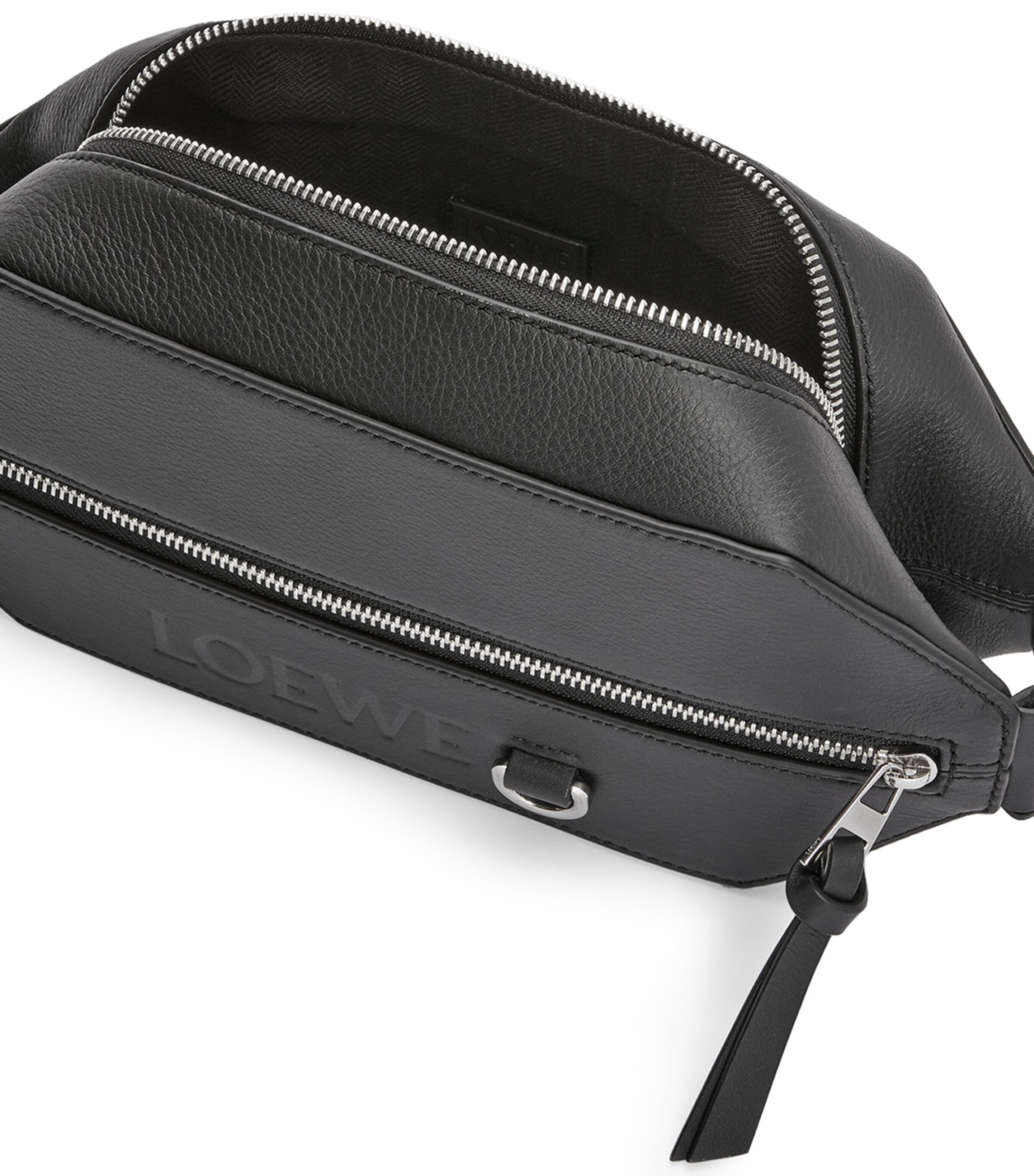 Leather Convertible Belt Bag BLACK Image 4