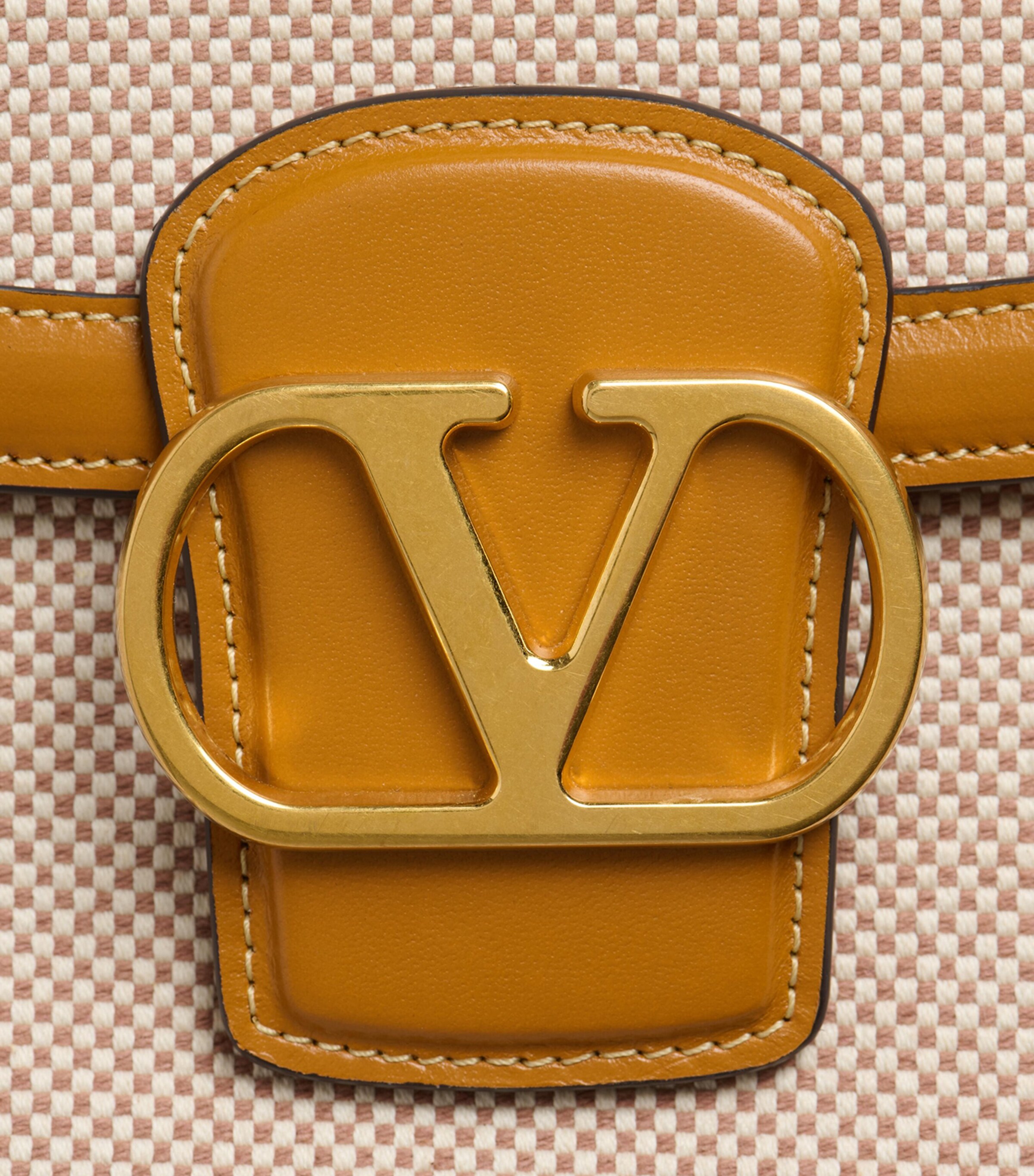 Valentino Garavani Canvas-Leather 9 to 5 Shoulder Bag