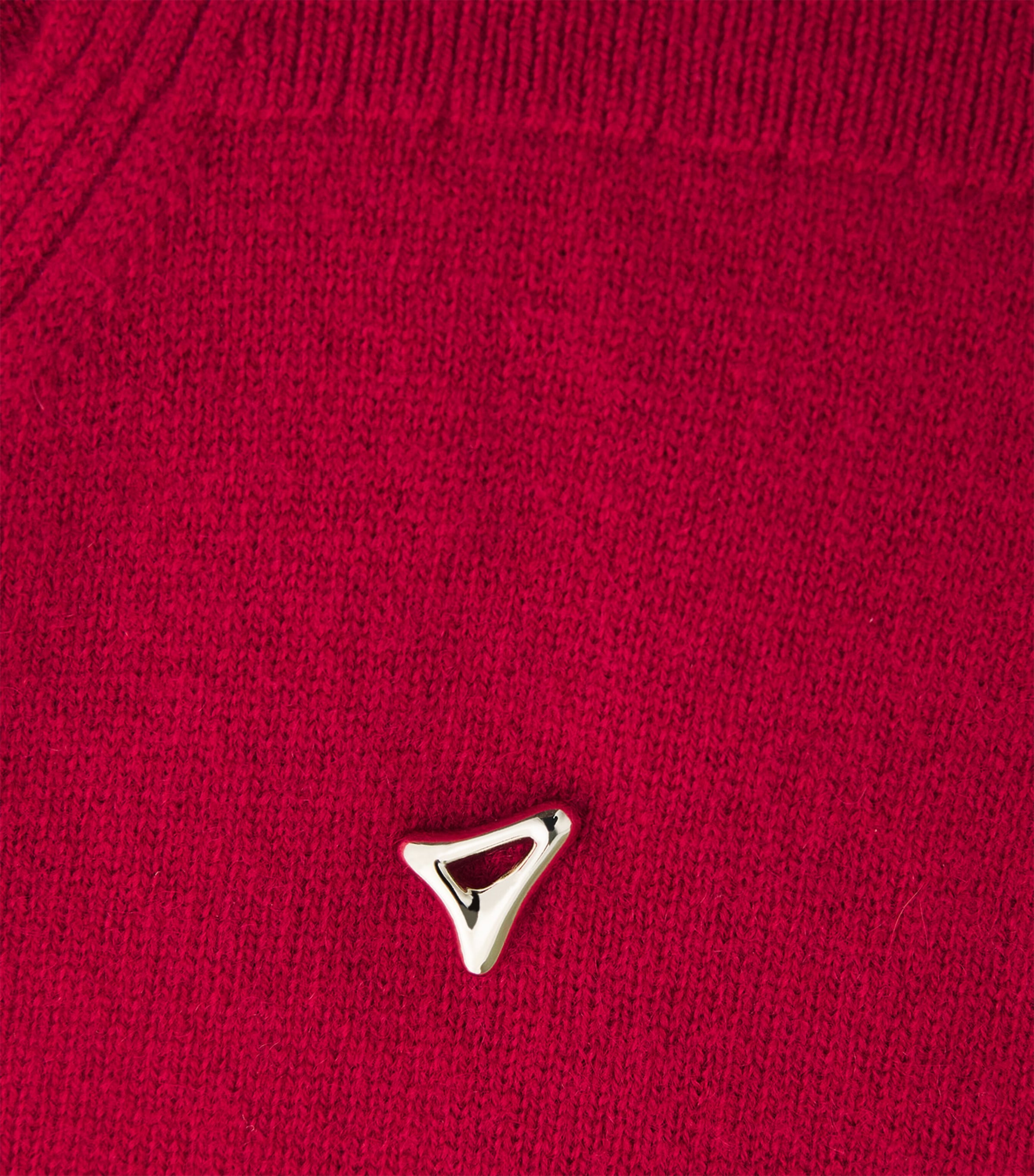 Wool-Cashmere Crew-Neck Sweater 621 CHILI Image 5