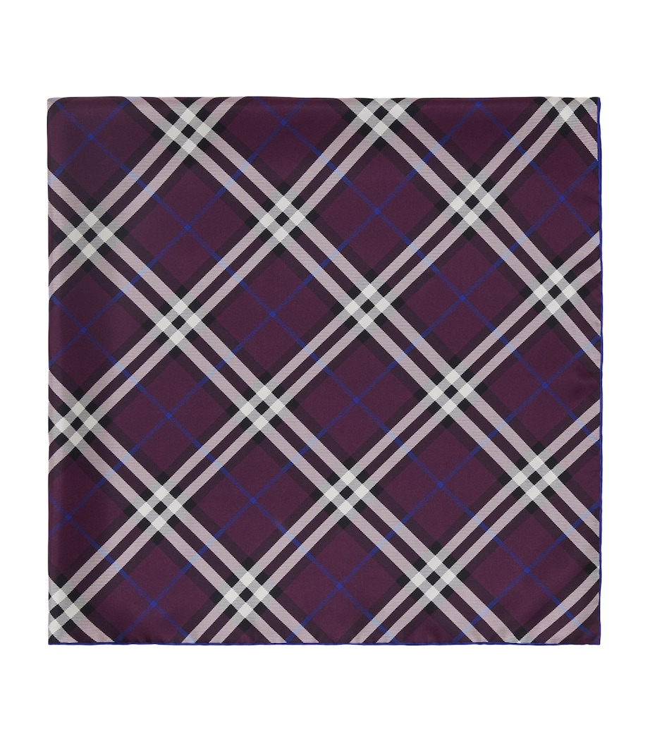Silk Check Scarf PANSY Image 1