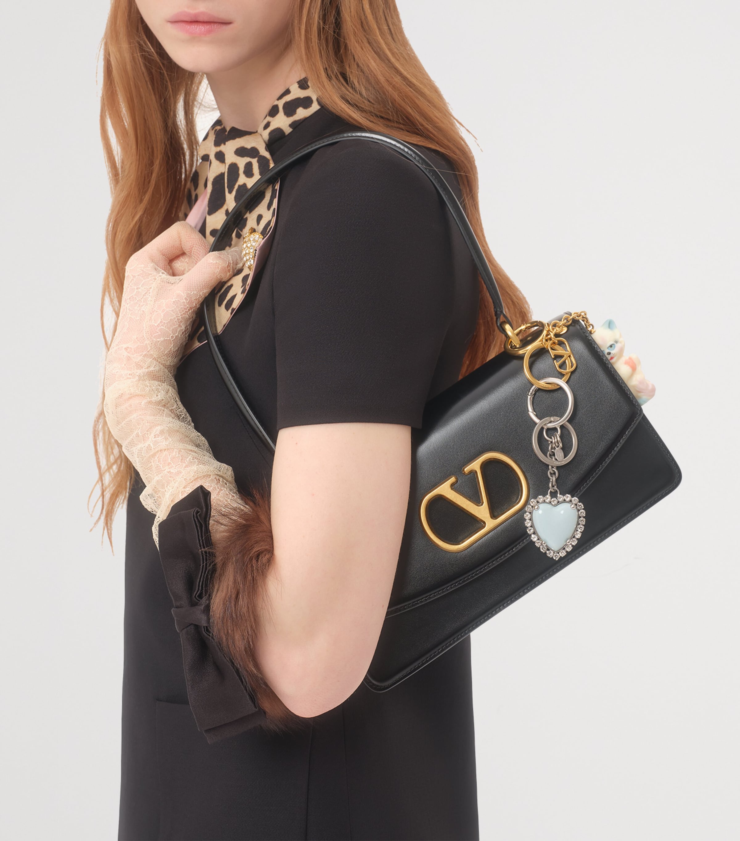 Wool-Silk Leopard-Tie Mini Dress BNH Image 5