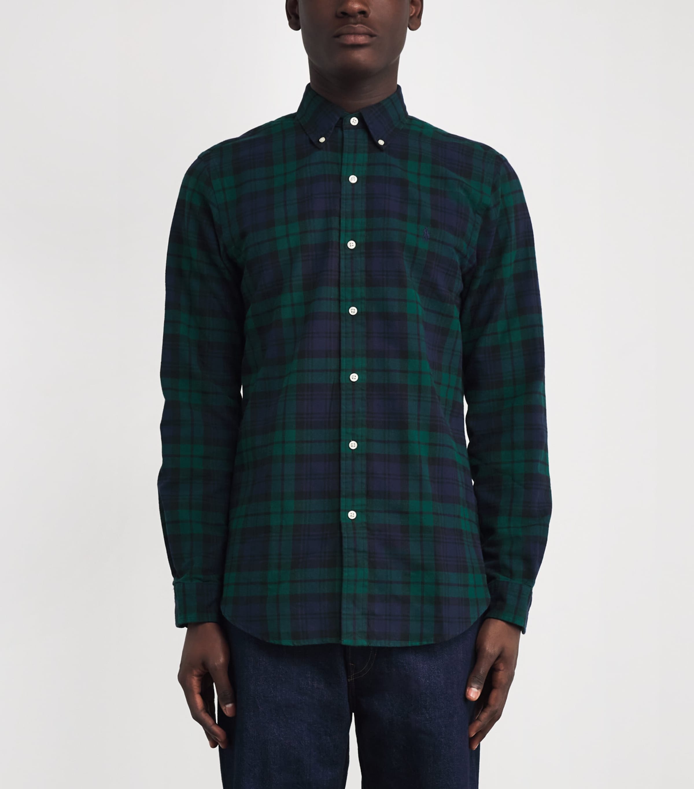 Cotton Black Watch Tartan Shirt MULTI Image 3