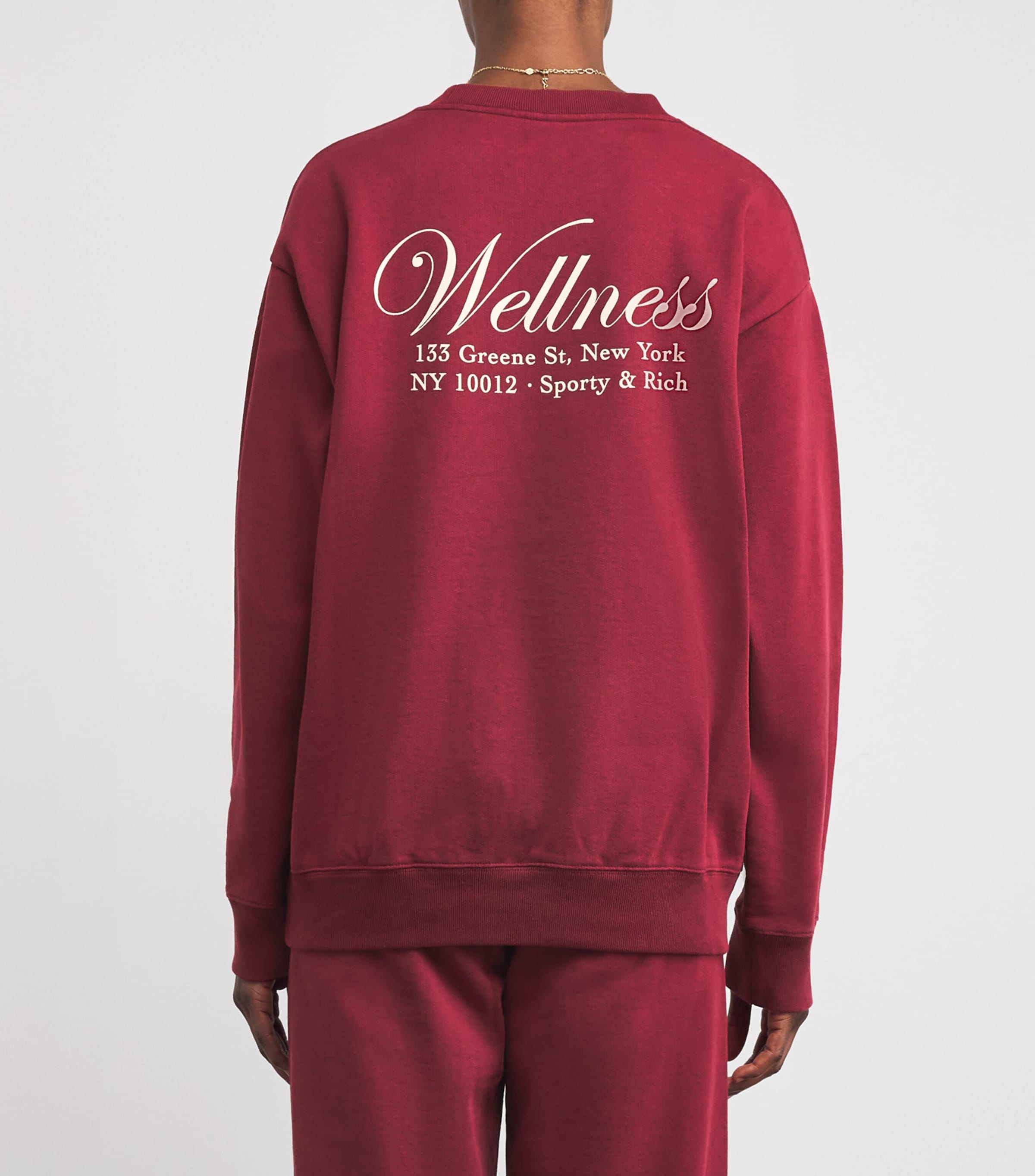 Cotton Soho Sweatshirt 27 MERLOT Image 4