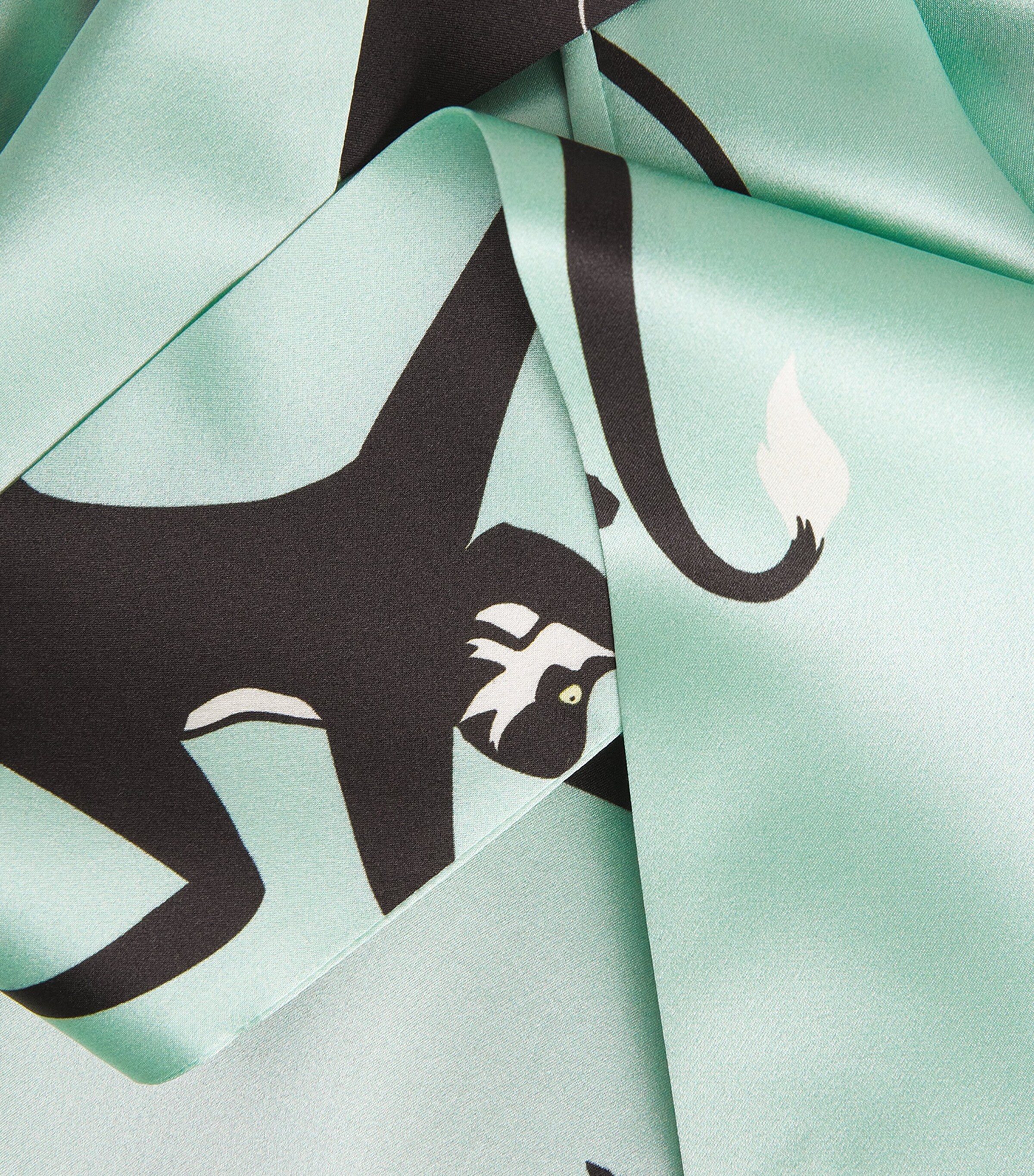 Silk Monkey Print Mimi Robe MONIKA Image 5