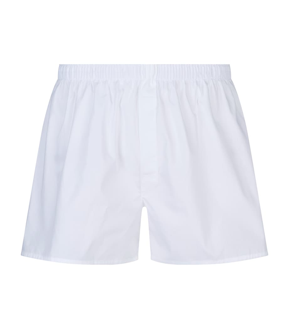 Cotton Boxer Shorts WHITE Image 1