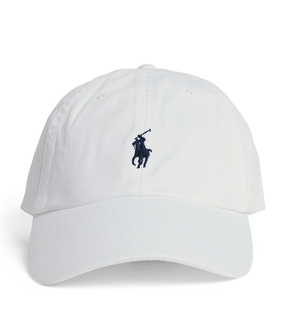 Polo Pony Baseball Cap WHITE/ NEWPORT NAVY Image 1