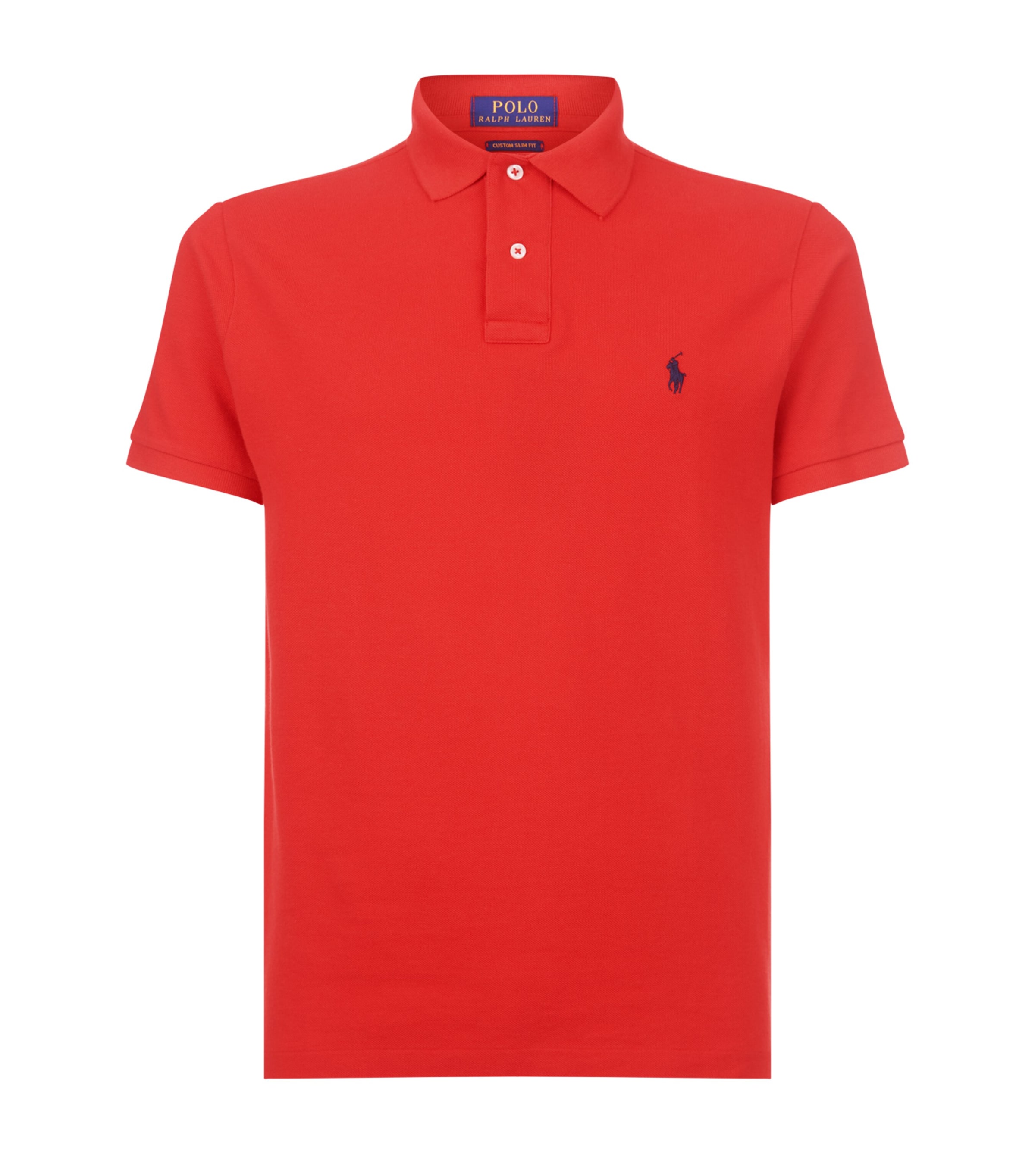 Polo Ralph Lauren Logo Embroidery Polo Shirt In Red