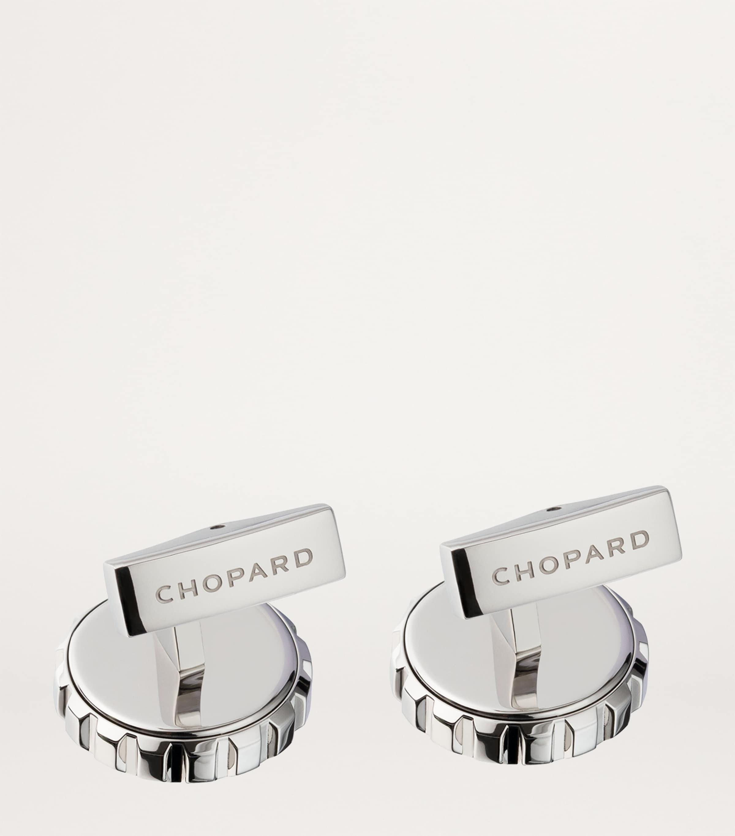 Racing Steering Wheel Cufflinks BLACK Image 2