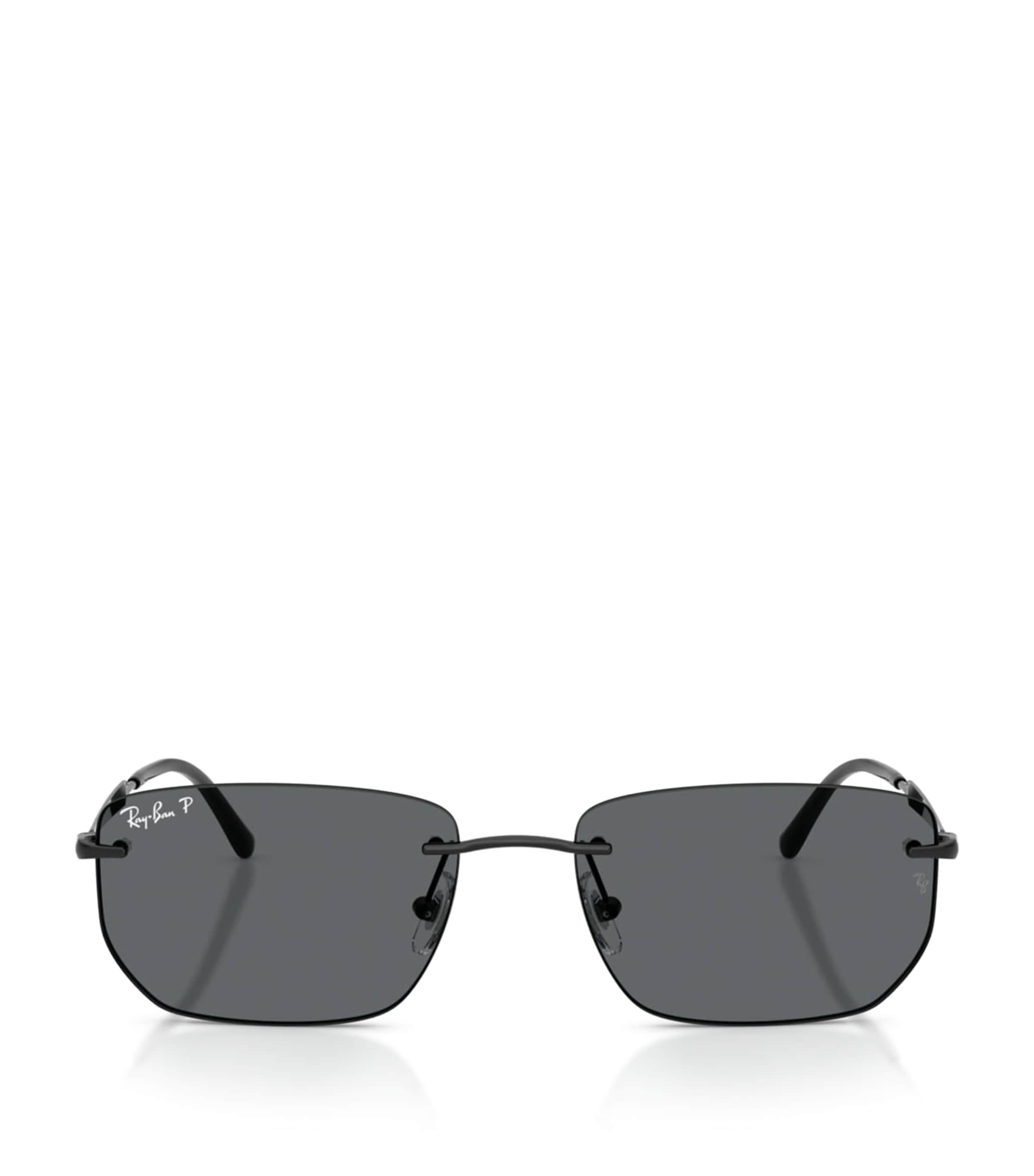 Ray Ban Rb3768 Metal Irregular Sunglasses In Black