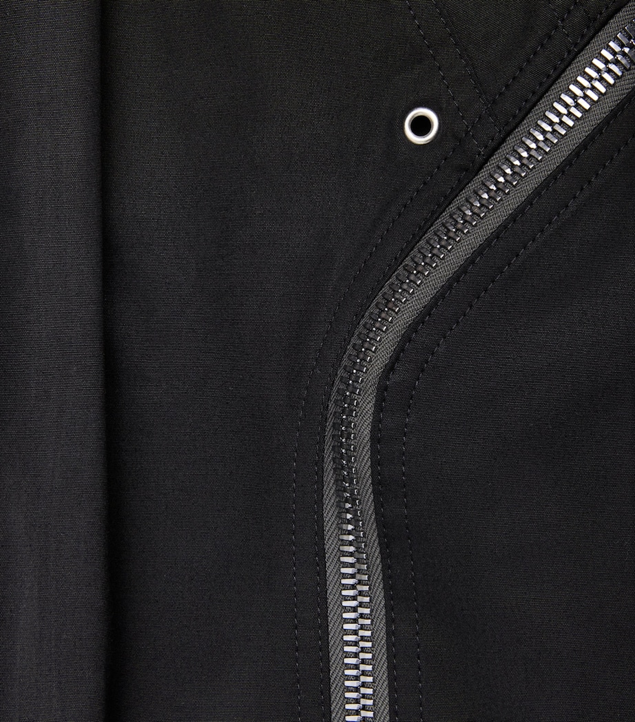 Rick Owens Mens Stretch-Cotton Heizer Belas Cargo Trousers Black Image 6