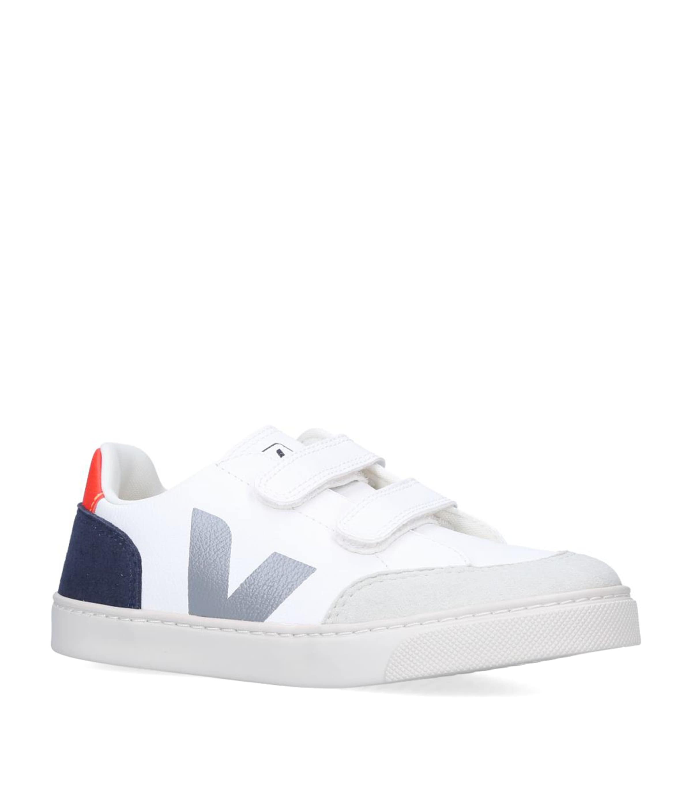 Shop Veja Leather V-12 Sneakers In White