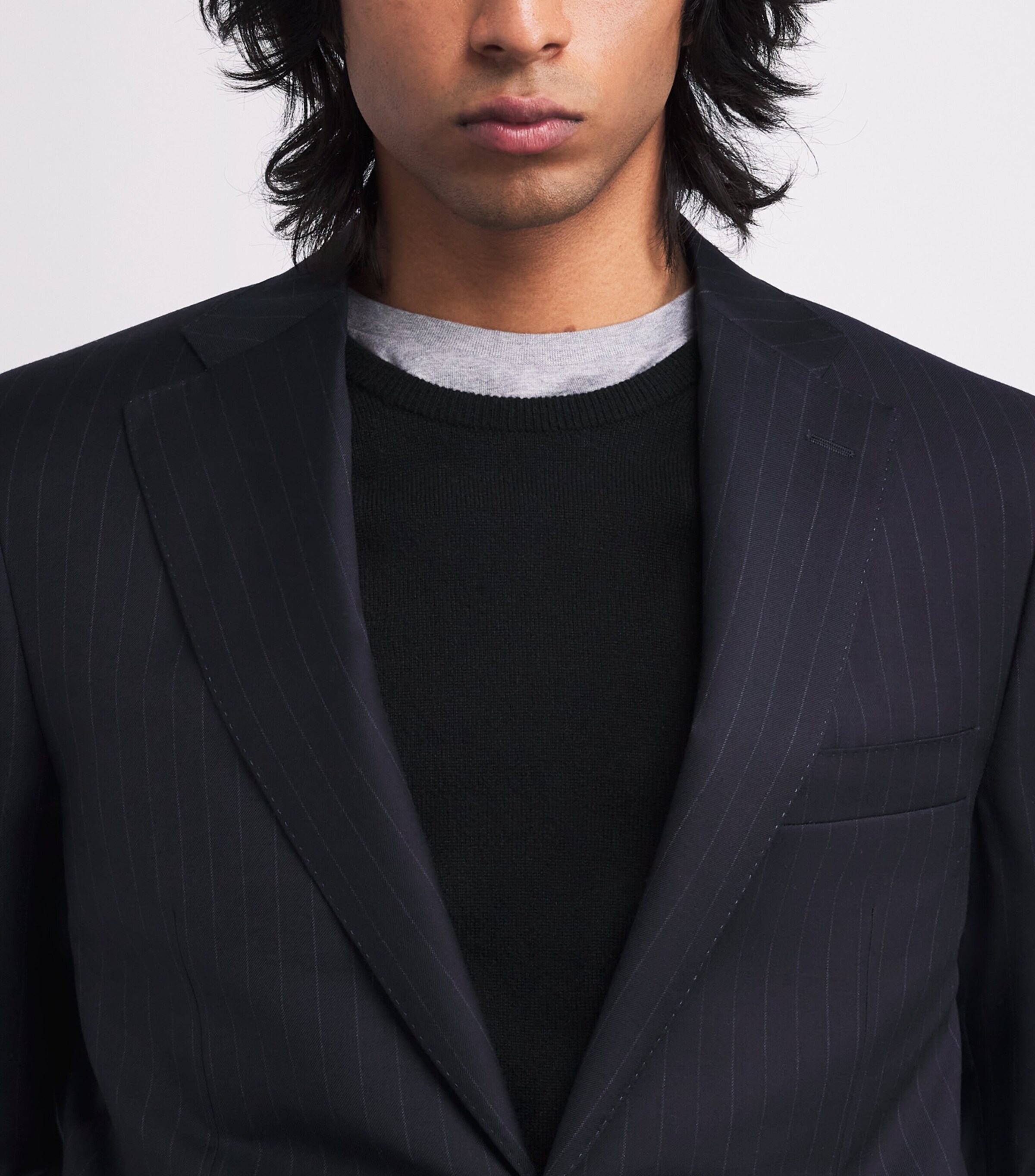 Canali Mens Wool Pinstripe 2-Piece Suit Image 7