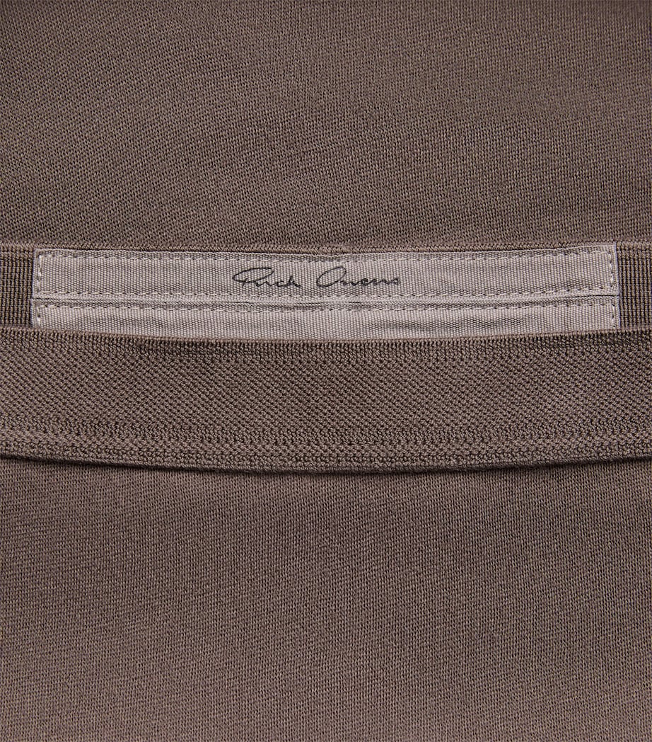 Rick Owens Womens Cotton Edfu Gathered Maxi Skirt Dust Image 6