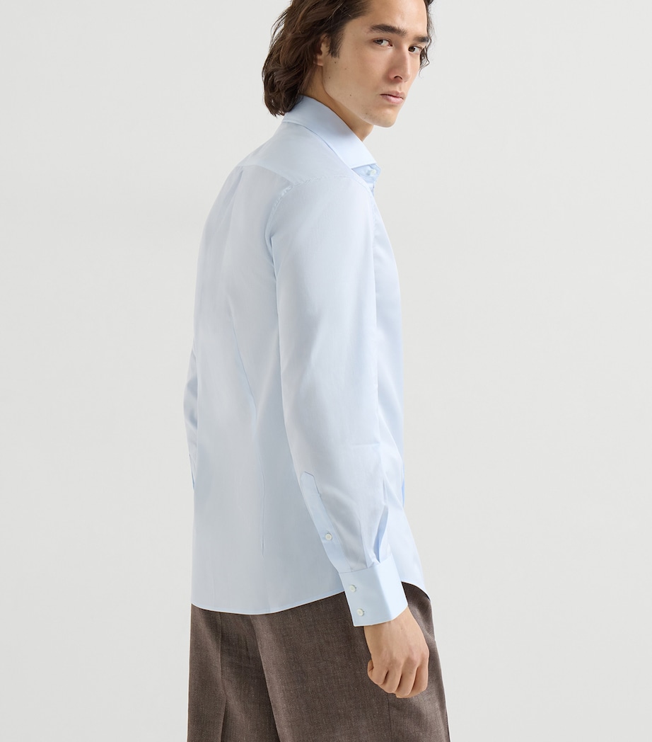 Brunello Cucinelli Mens Cotton Slim Shirt Image 5