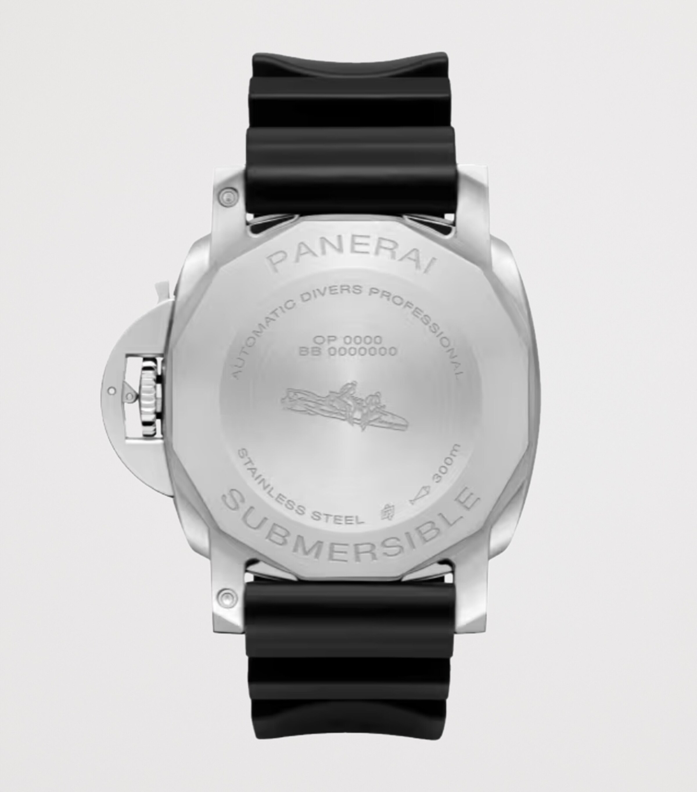 Stainless Steel Submersible QuarantaQuattro Watch 44mm BLACK Image 2