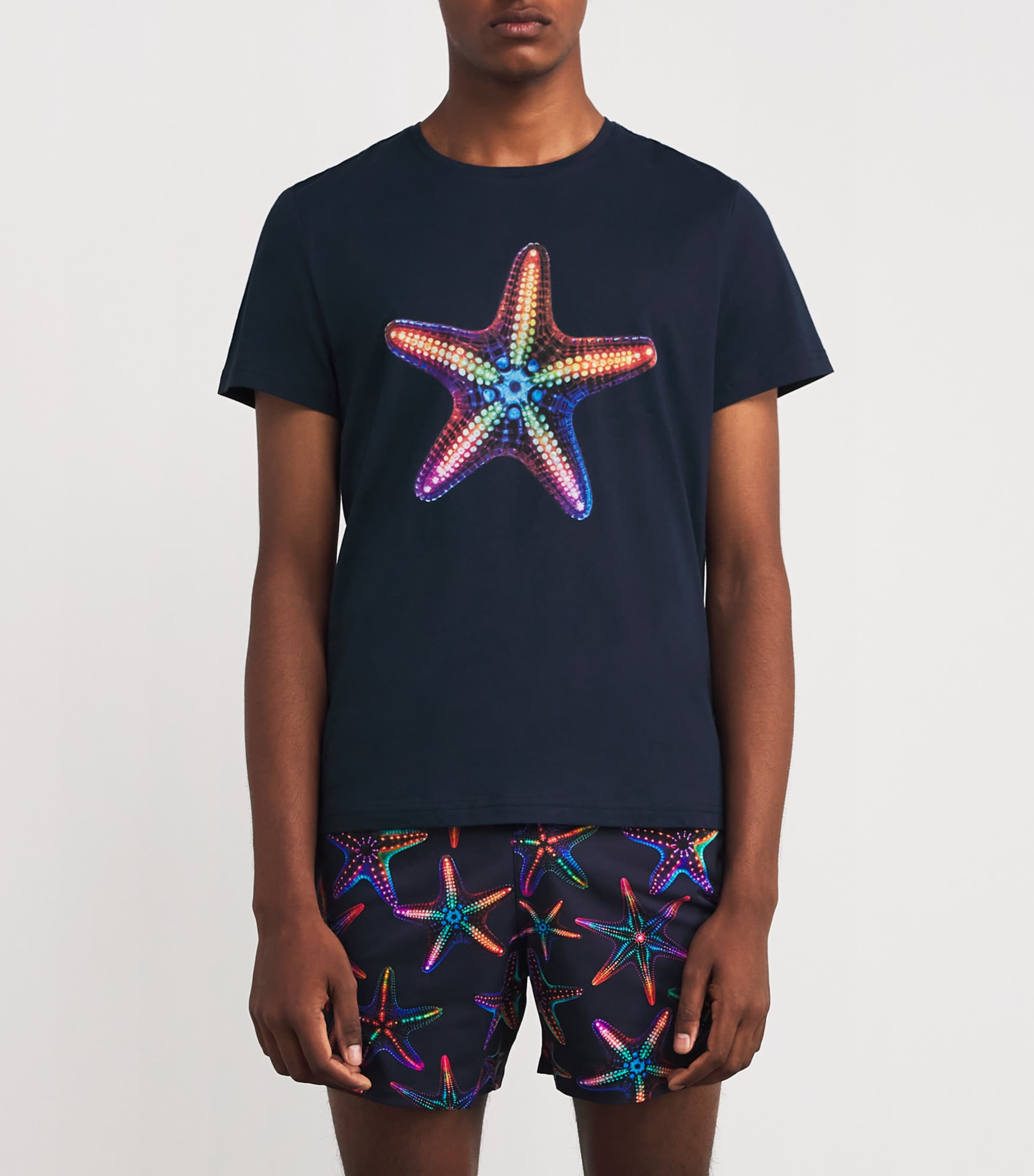 Organic Cotton Thom Starfish T-Shirt 390-BLEU MARINE Image 3