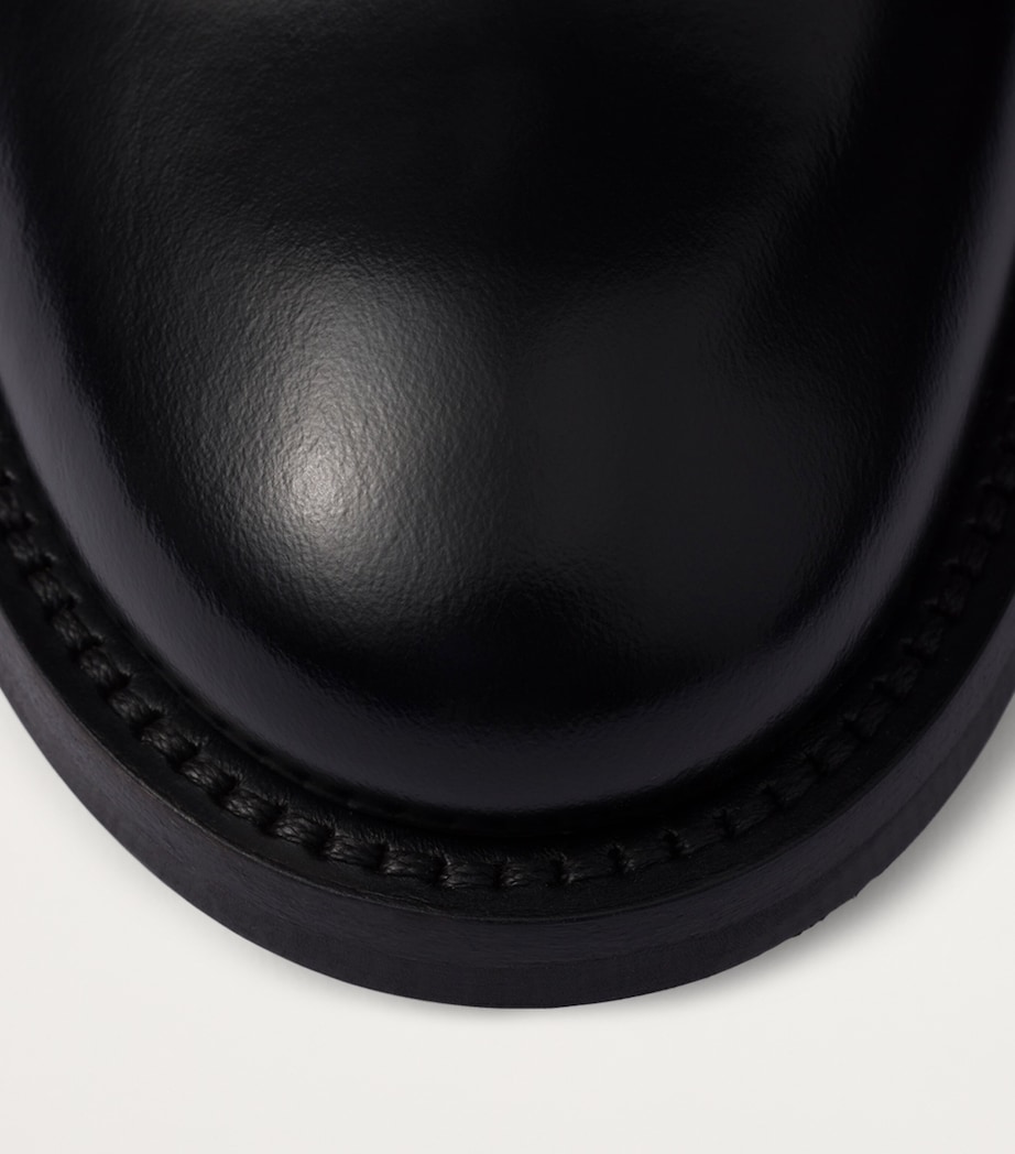 Brushed Leather Ankle Boots F0002 Image 6