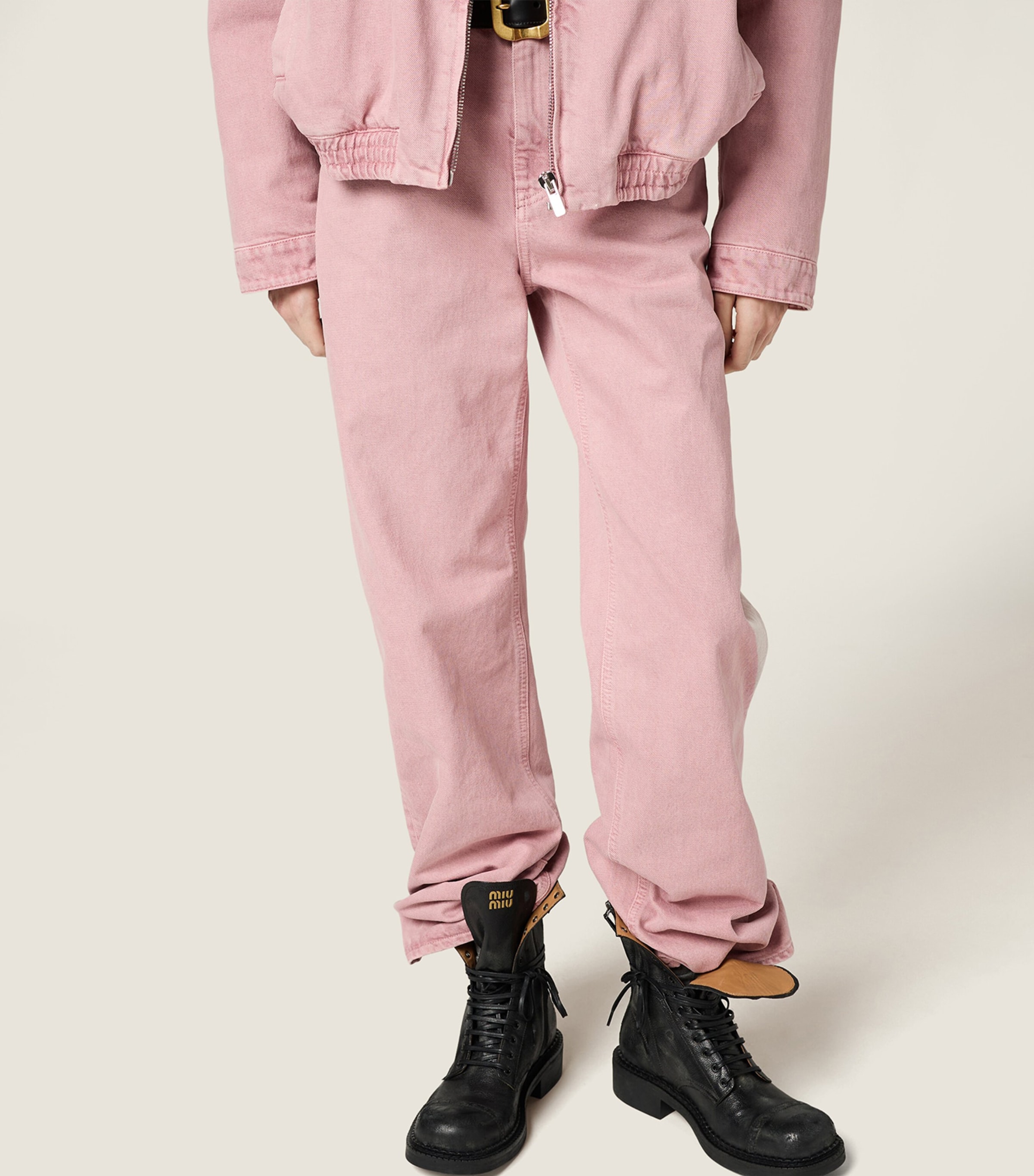 High-Rise Straight Jeans F0028 Image 6