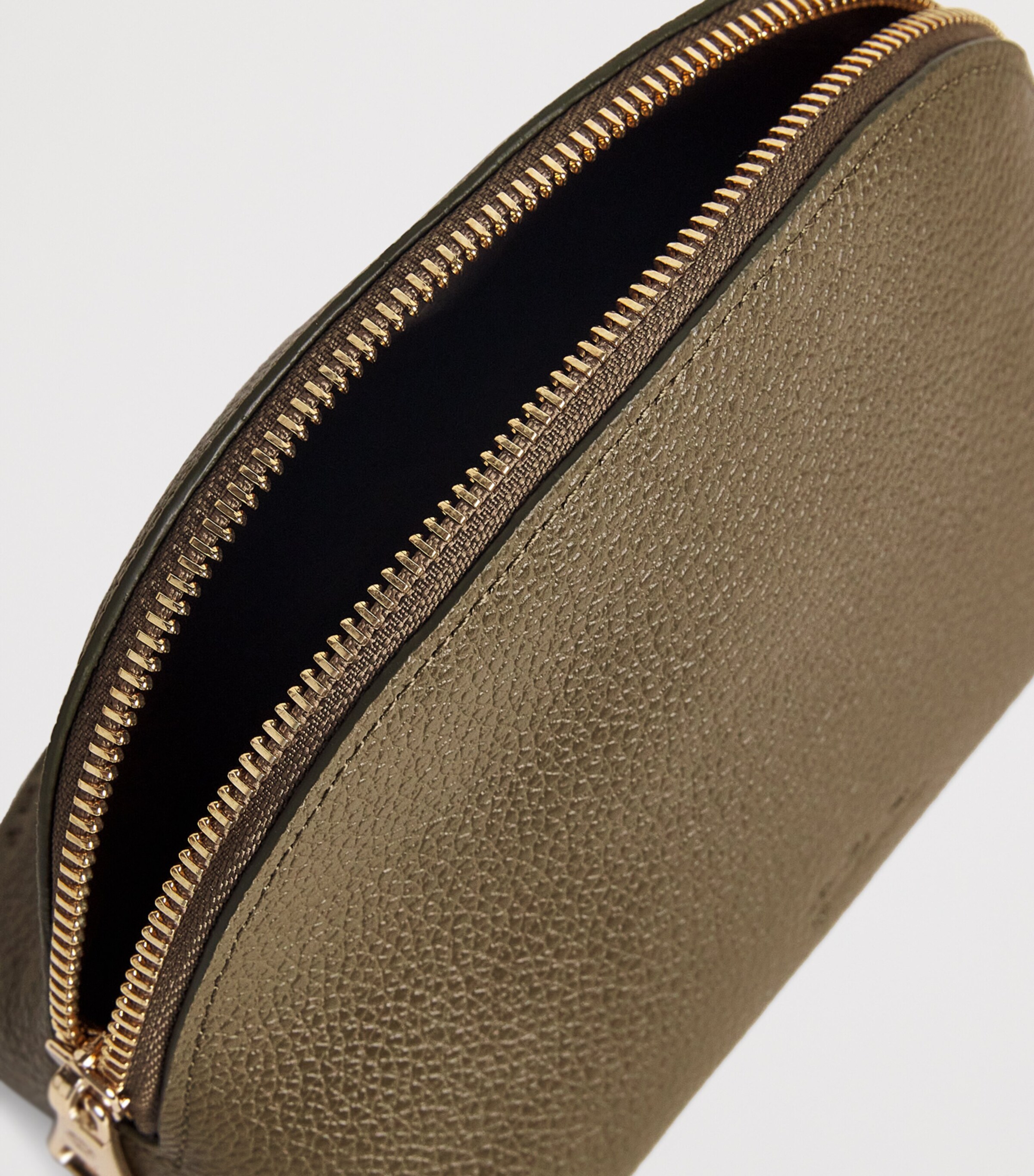 Longchamp Leather Le Foulonné Pouch Caper Image 3