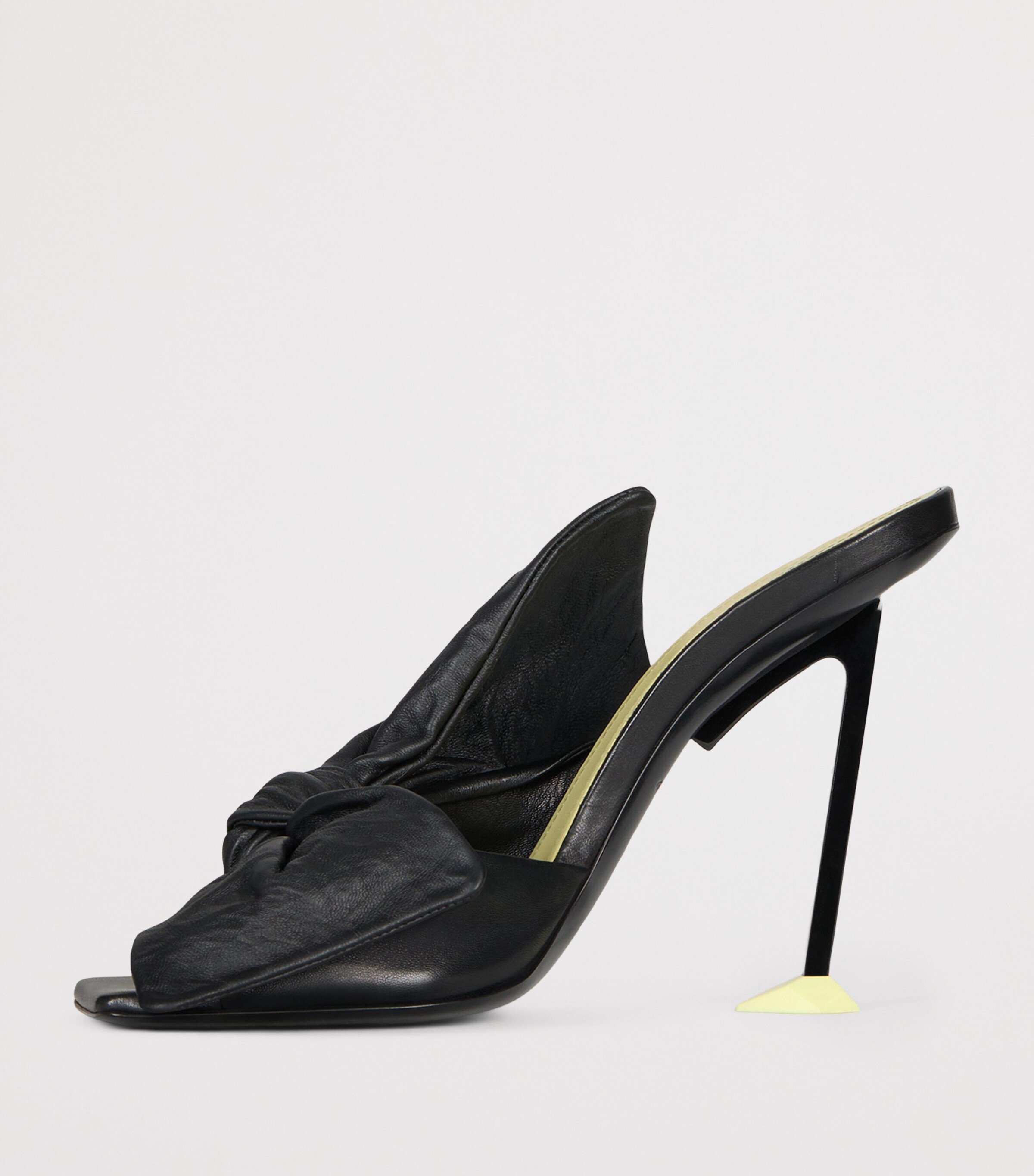 Givenchy Leather Boudoir Bow Sandals 95 Black Image 3