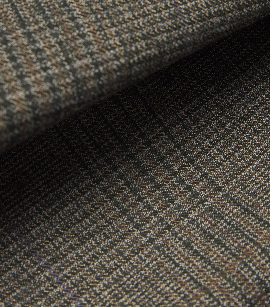 Virgin Wool Check Tapered Trousers UNICO Image 5