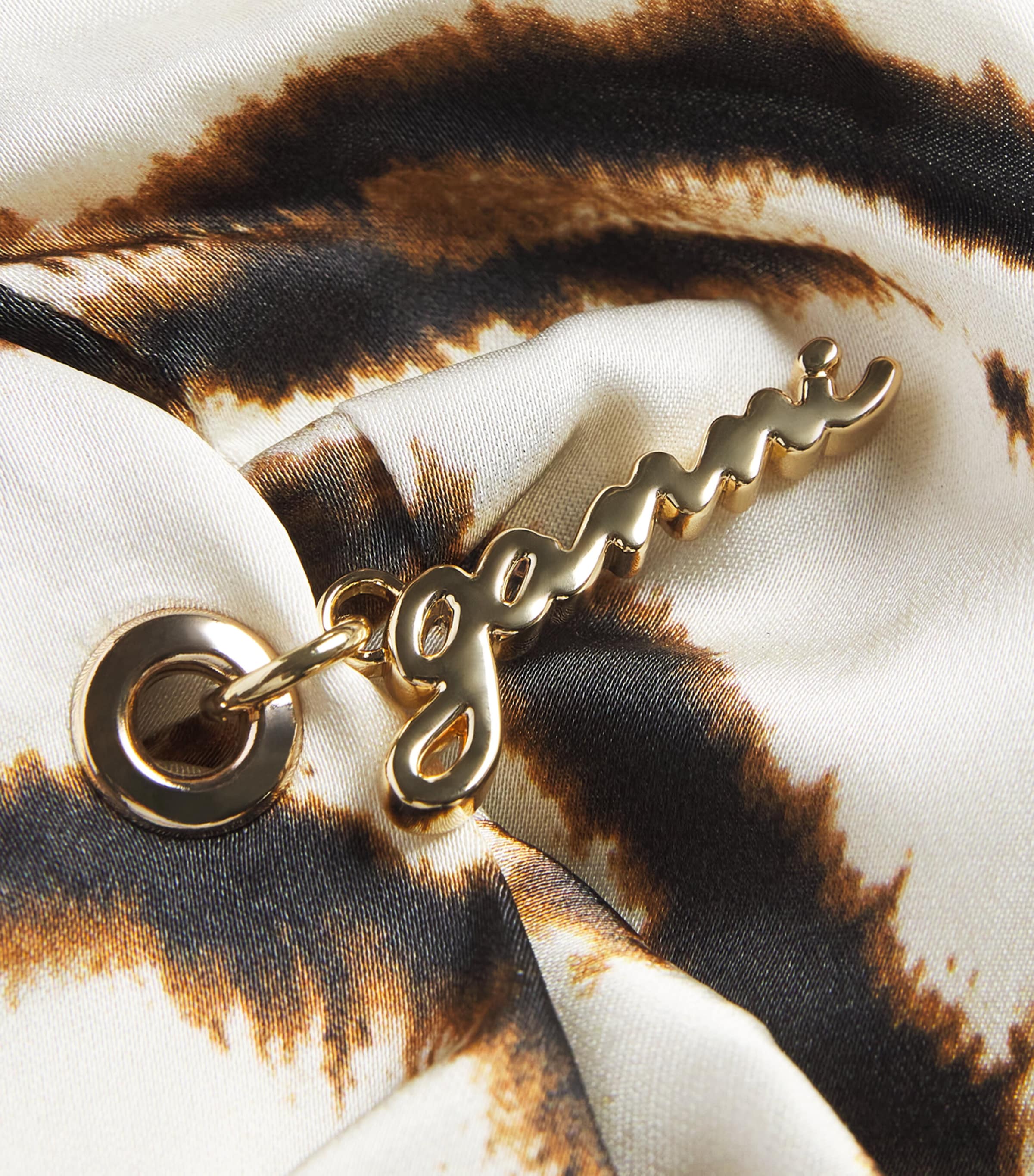 GANNI Printed Scrunchie Egret Image 3