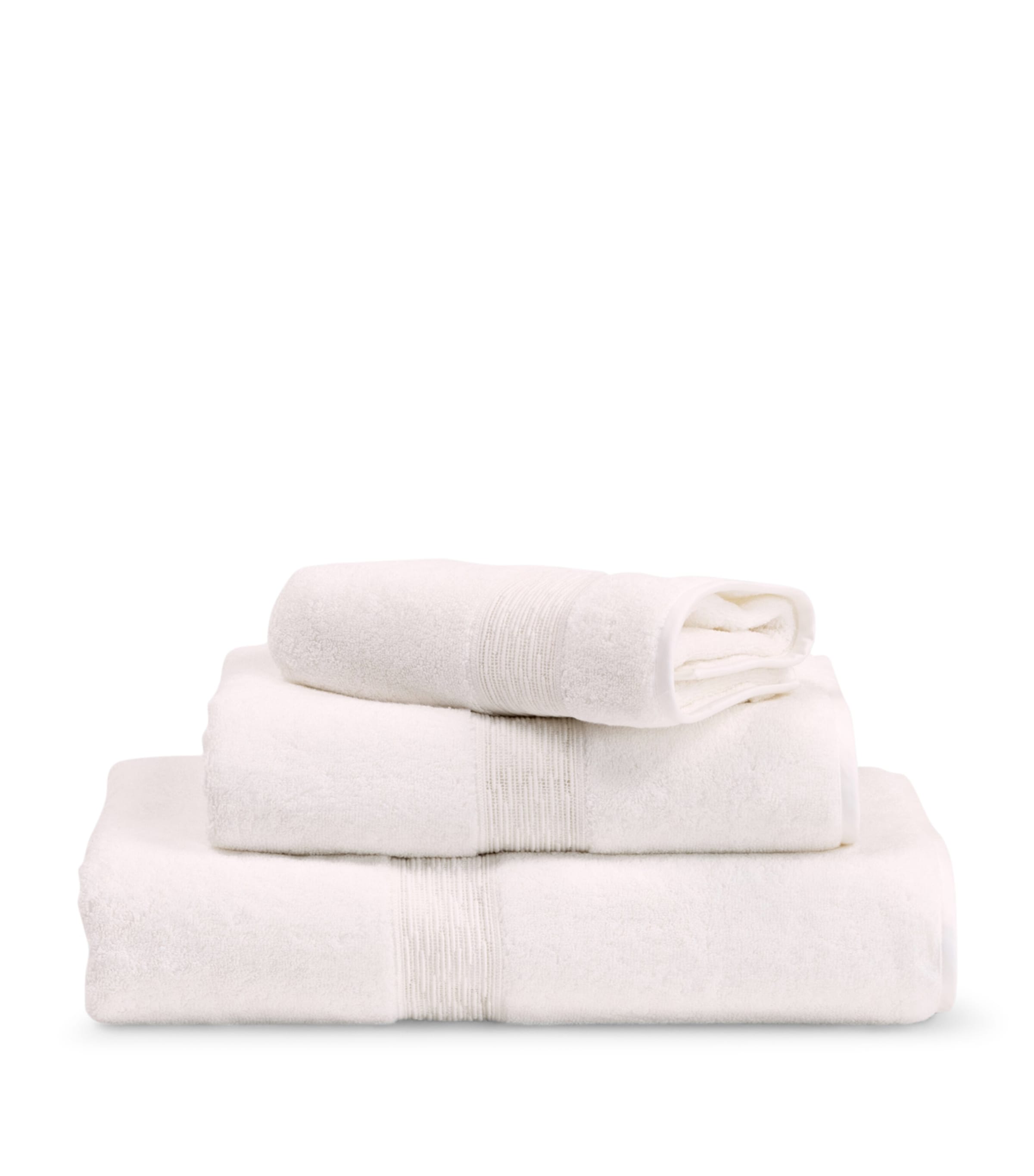 Frette Balance Lace Guest Towel (40cm x 60cm) Milk Image 4