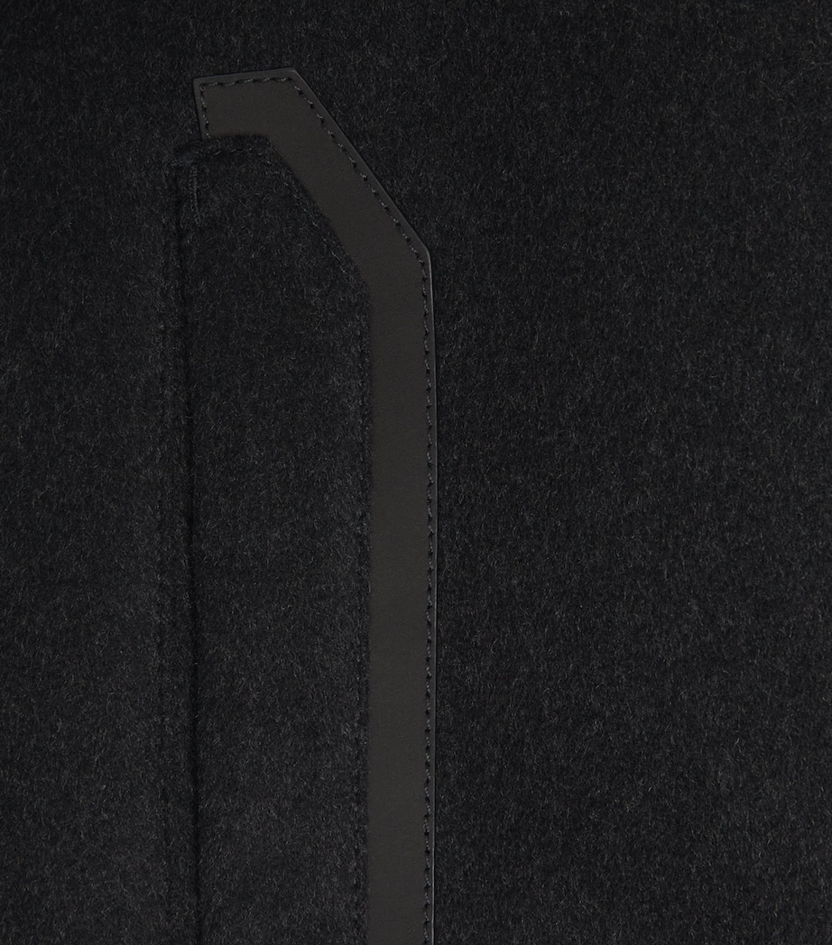 Brett Johnson Mens Cashmere Blouson Jacket Noir Image 6