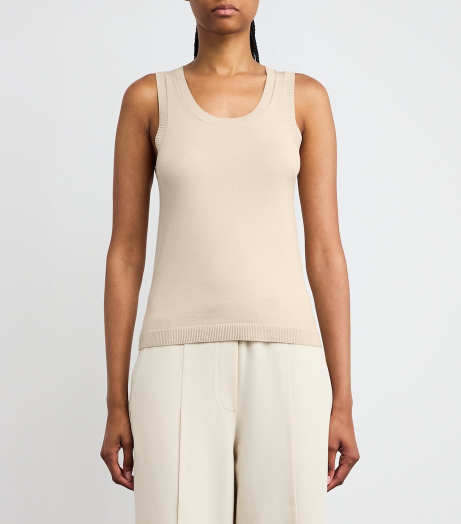 Knitted Tank Top BEIGE Image 3