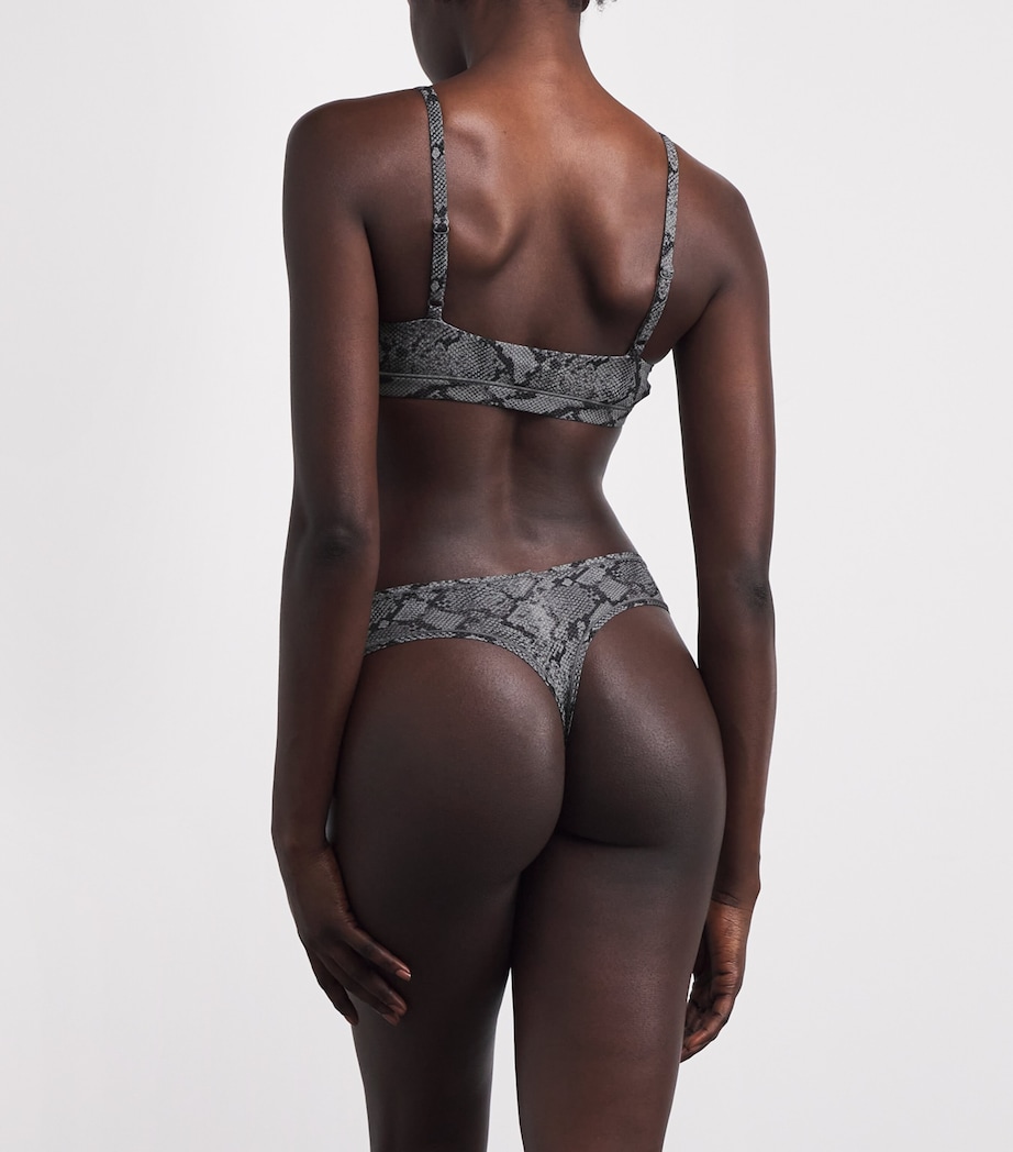 Fits Everybody Scoop-Neck Bralette SHADOW SNAKE PRINT Image 3