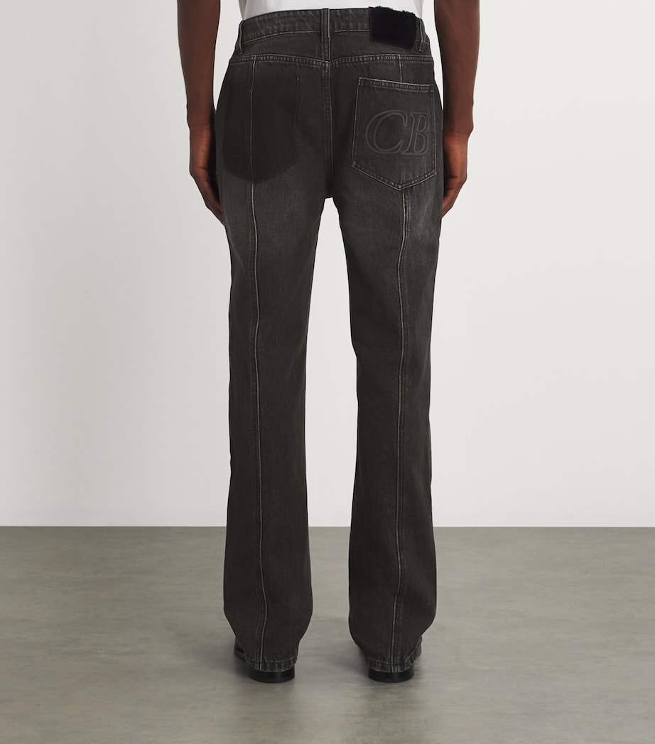 COLE BUXTON Mens Straight Jonny Jeans Black Image 4