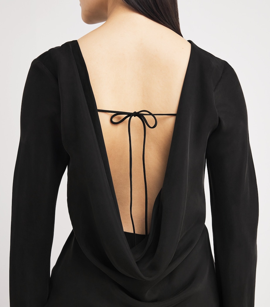 Open-Back Laura Top 050 BLACK Image 6