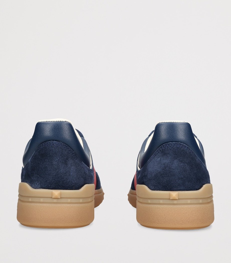 Valentino Garavani Suede Upvillage Low-Top Sneakers Blue/drk.c Image 4