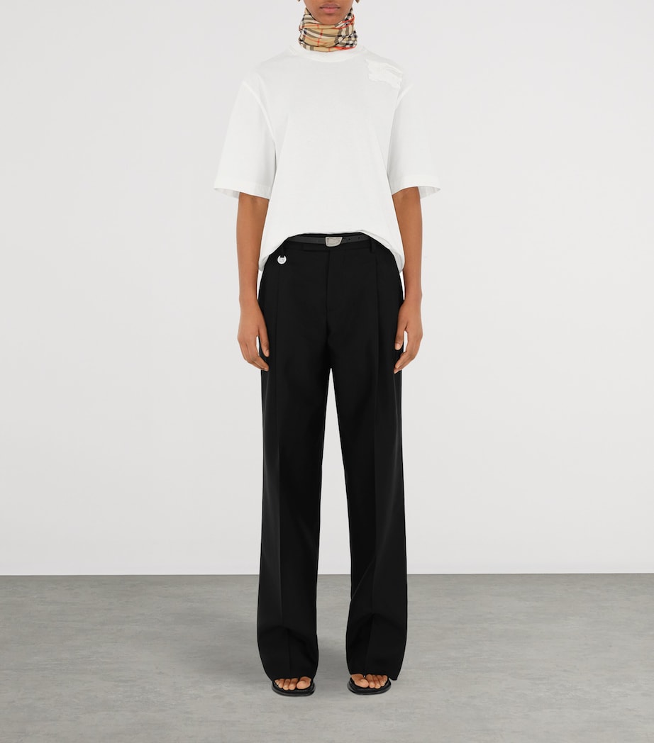 Silk Check Scarf SAND Image 4