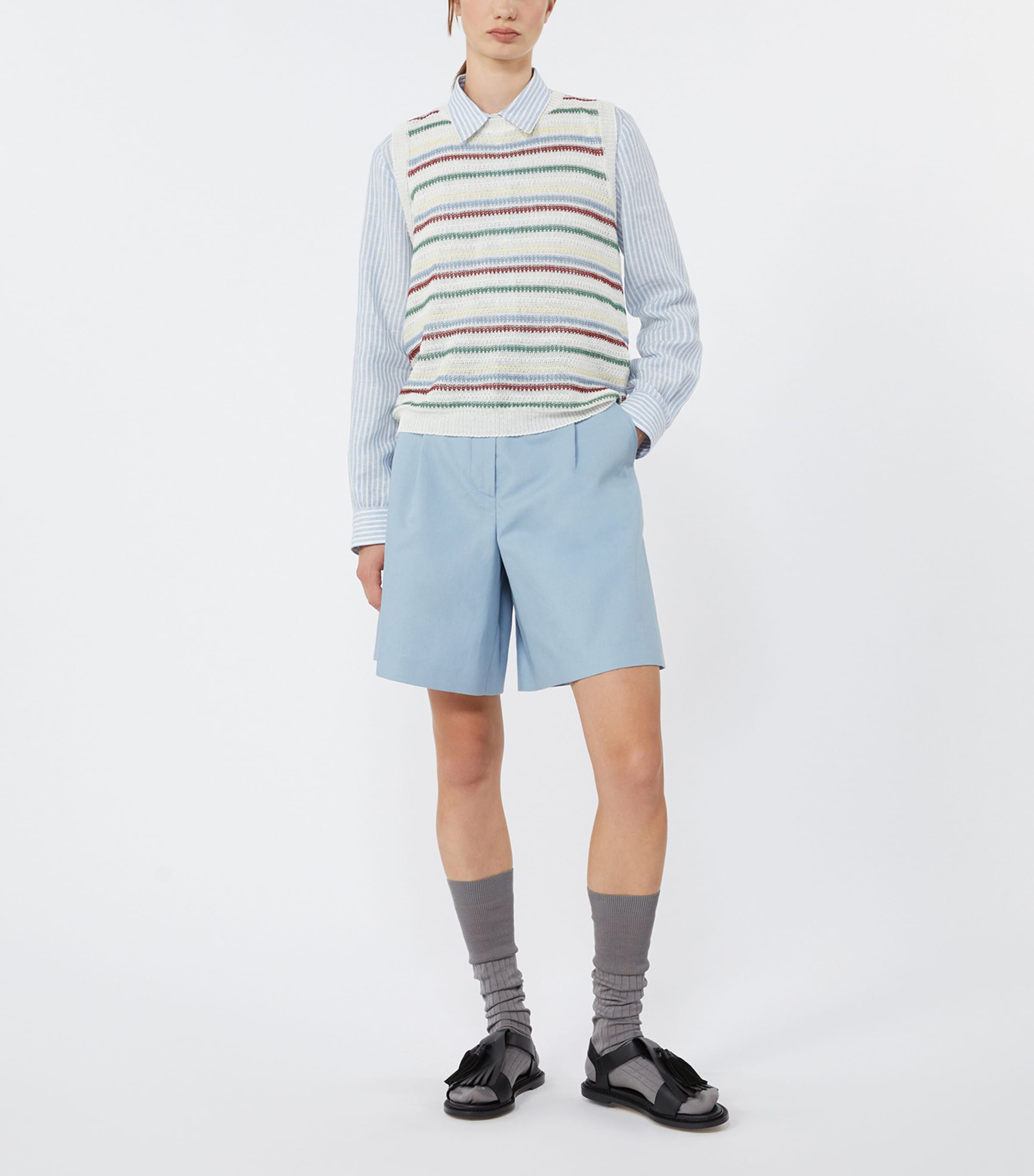 Linen Sweater Vest MULTICOLOUR Image 5