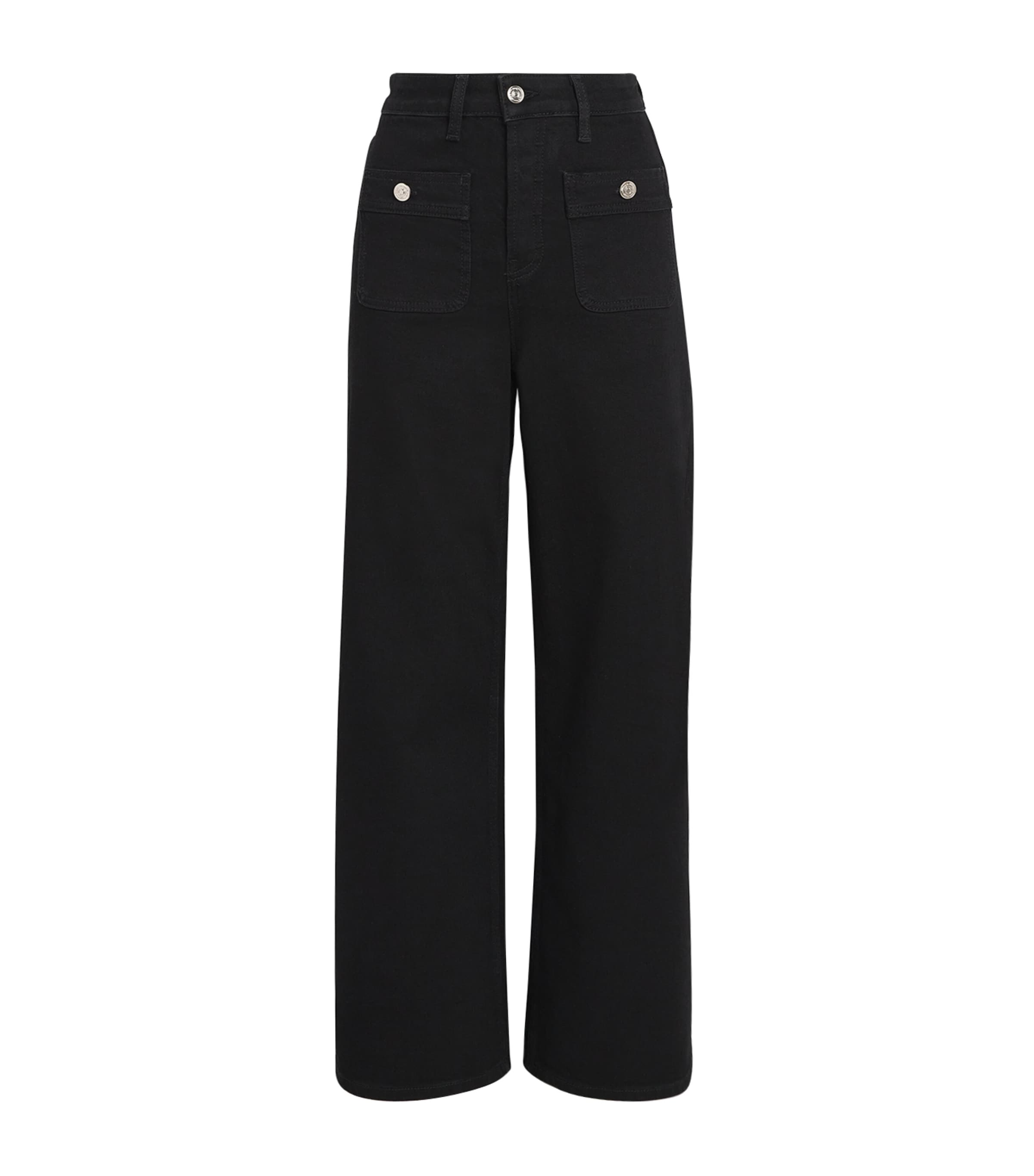 Maje High-rise Straight Jeans In Black