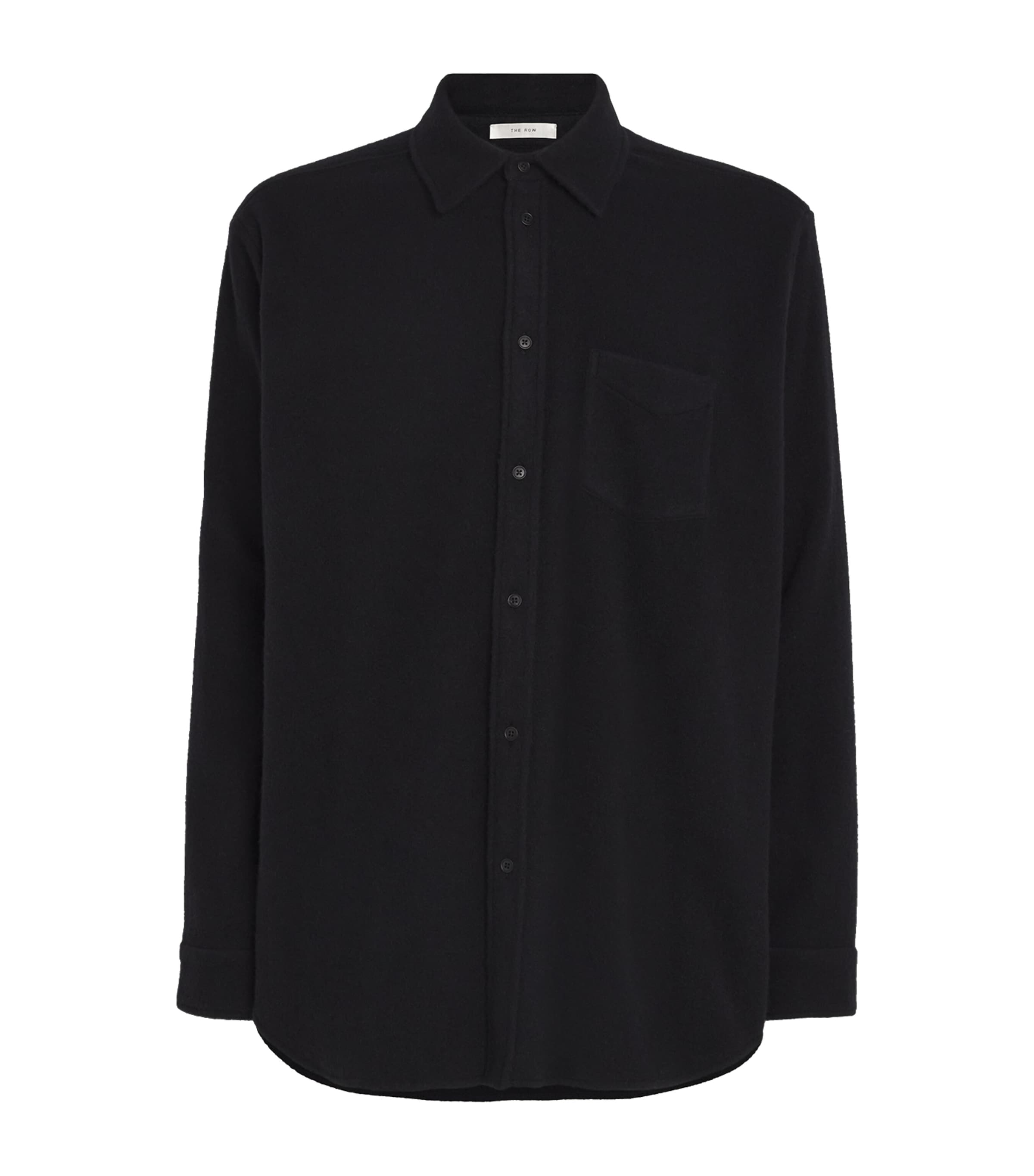 The Row Ezra Cashmere Shirt In Navy