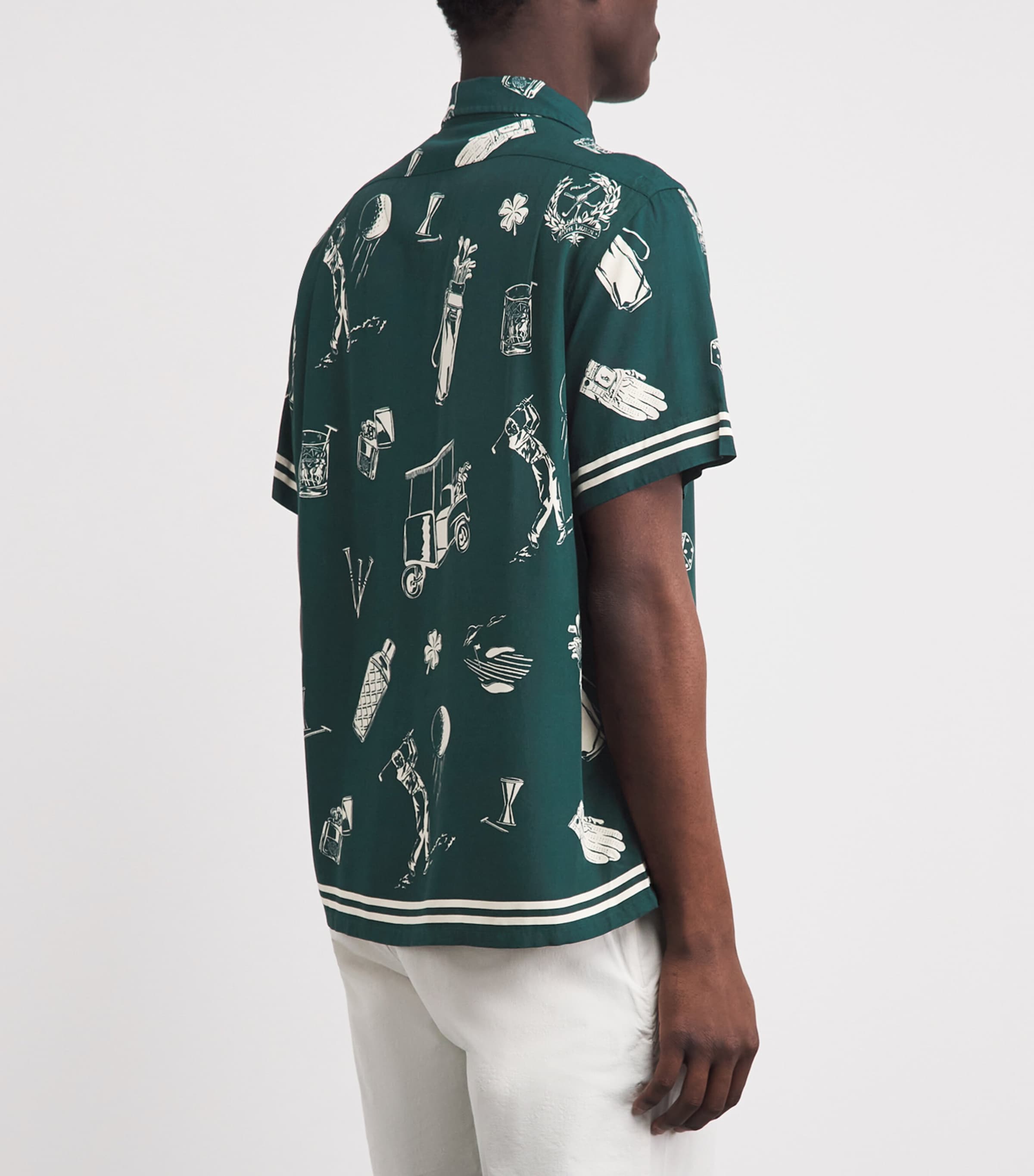 RLX Ralph Lauren Mens Sport Print Shirt Par Tee On The Grns Image 5
