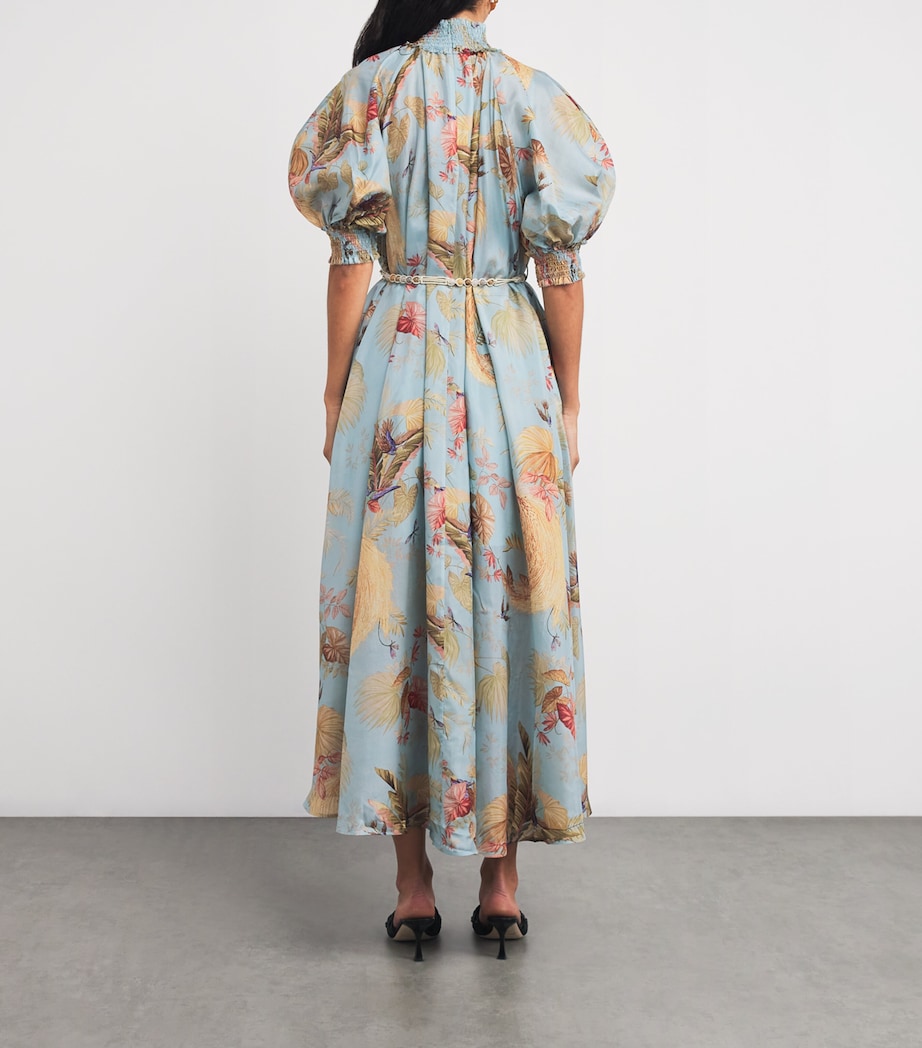 Silk Palm Ascension Maxi Dress AQPLMFLO/AQA PM FLRL Image 3
