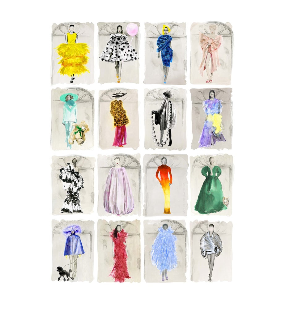 Cole & Son x Harrods Interior Design 175 Anniversary Edition Couture Carousel Window Wallpaper - Bright Multi Pearl Bright Multi Pearl Image 1