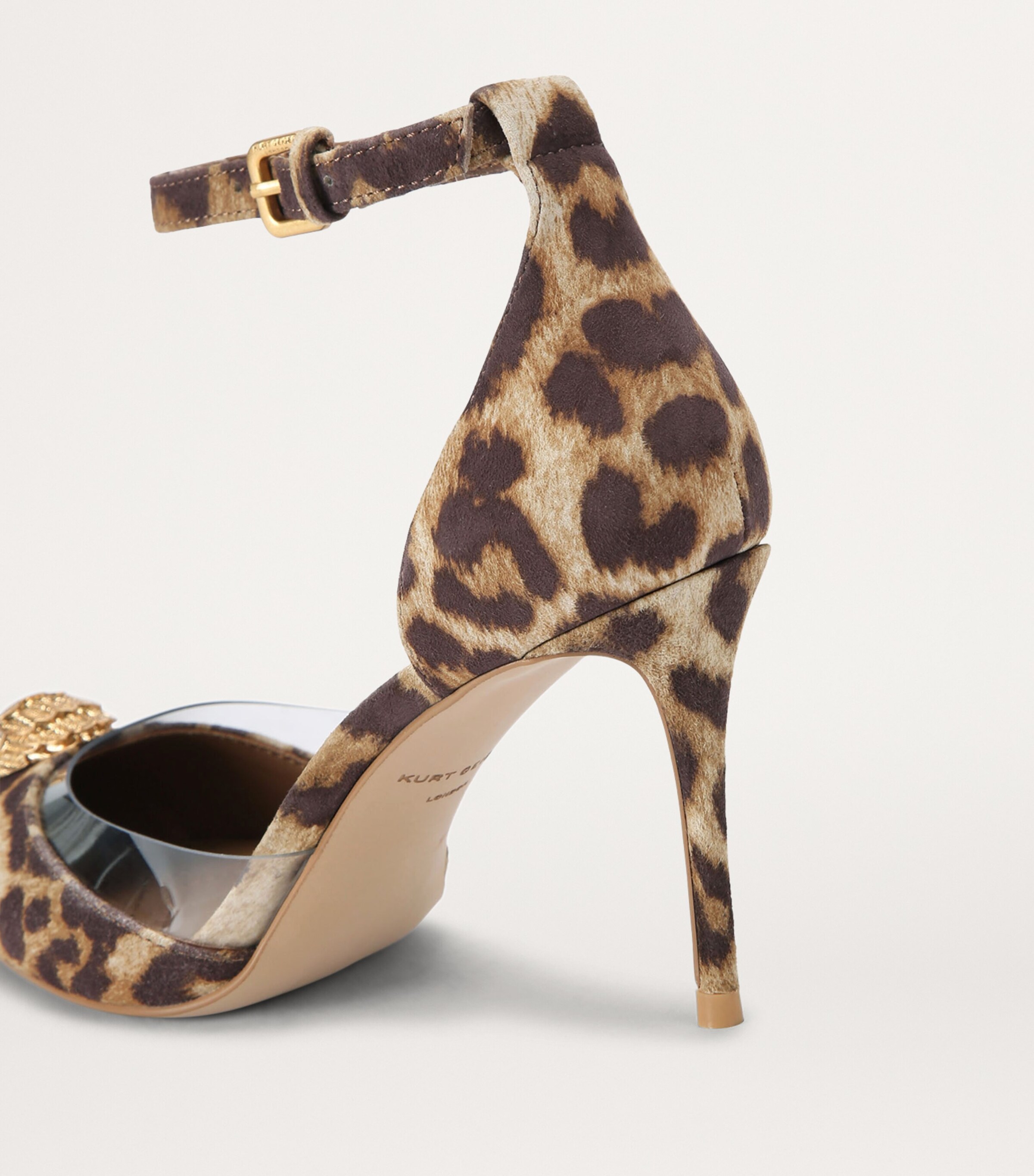 Kurt Geiger London Leopard Print Vinyl Belgravia Court Shoes Brown/oth Image 2