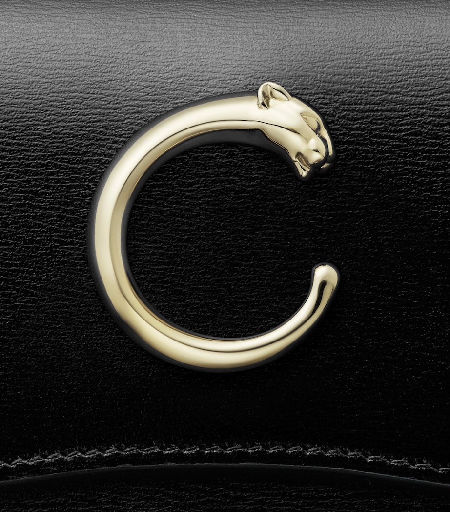 Leather Panthère de Cartier Wallet BLACK Image 5