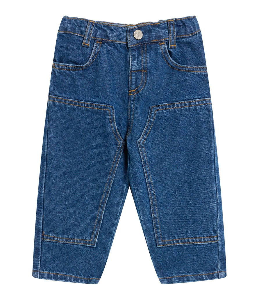 Panel Elasticated Jeans (6-36 Months) MEDIUM BLUE DENIM Image 1