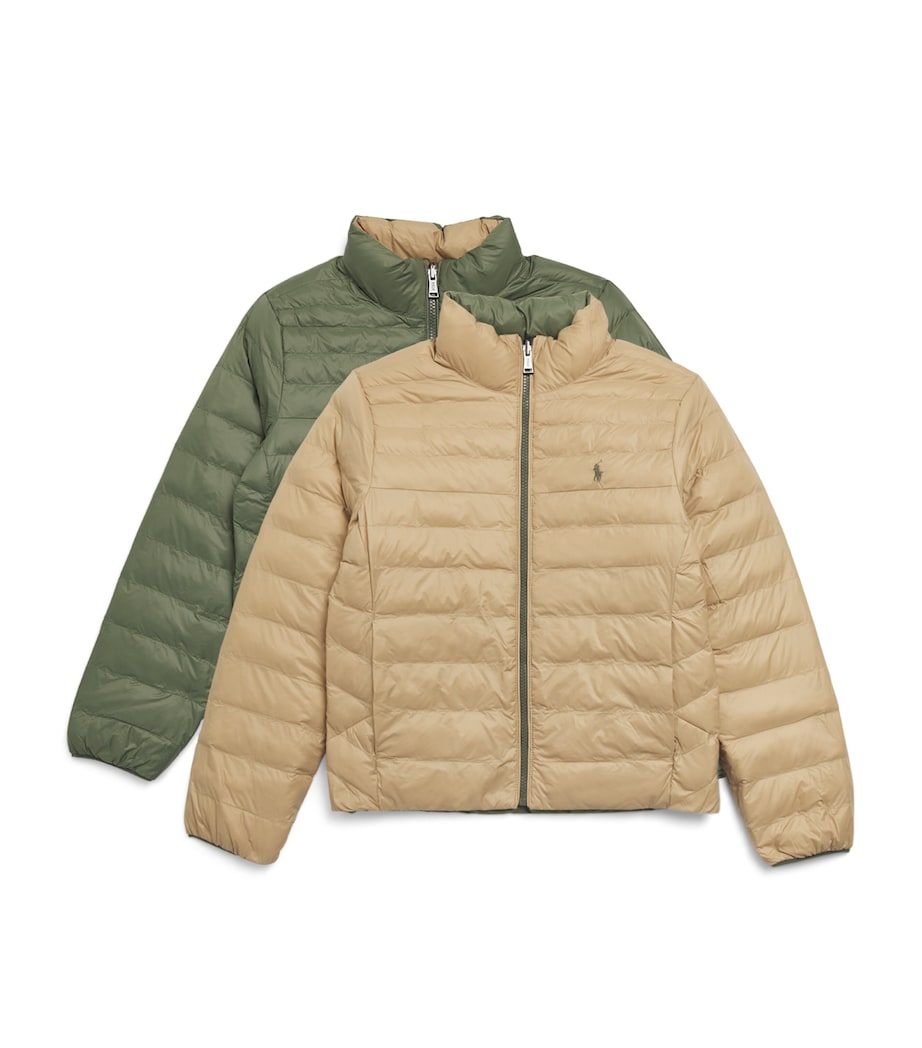 Water-Repellent Reversible Puffer Jacket (6-14 Years) MULTI Image 1